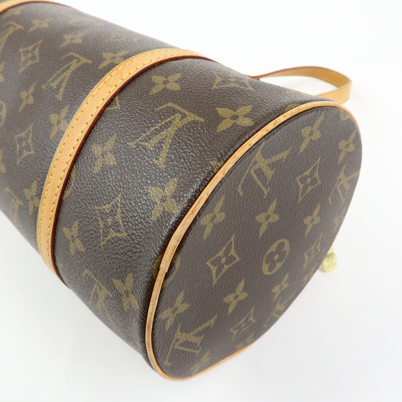 Louis Vuitton Monogram Papillon 30 Hand Bag Brown M51385