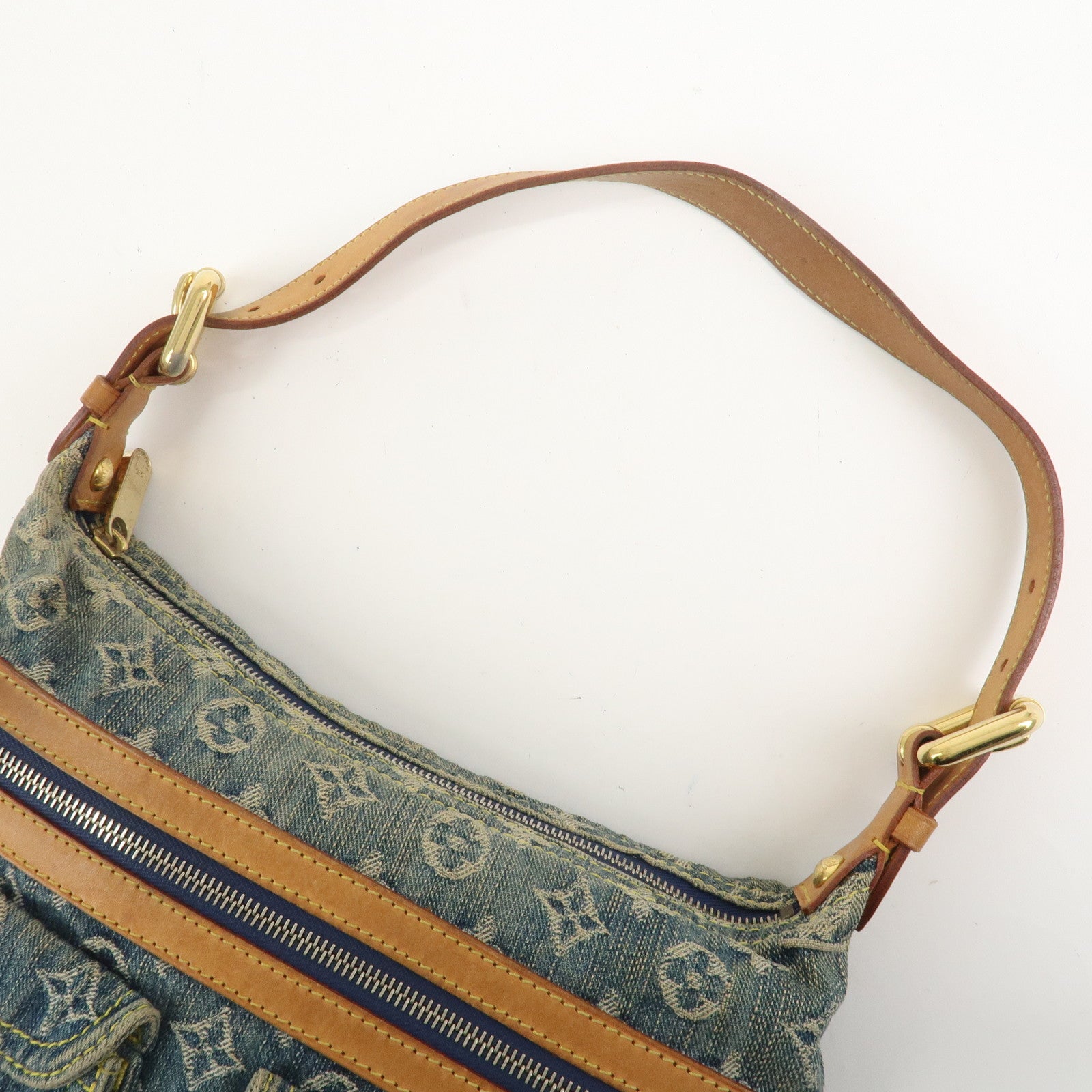 Louis Vuitton Monogram Denim Baggy PM 2Way Bag Shoulder Bag M95049