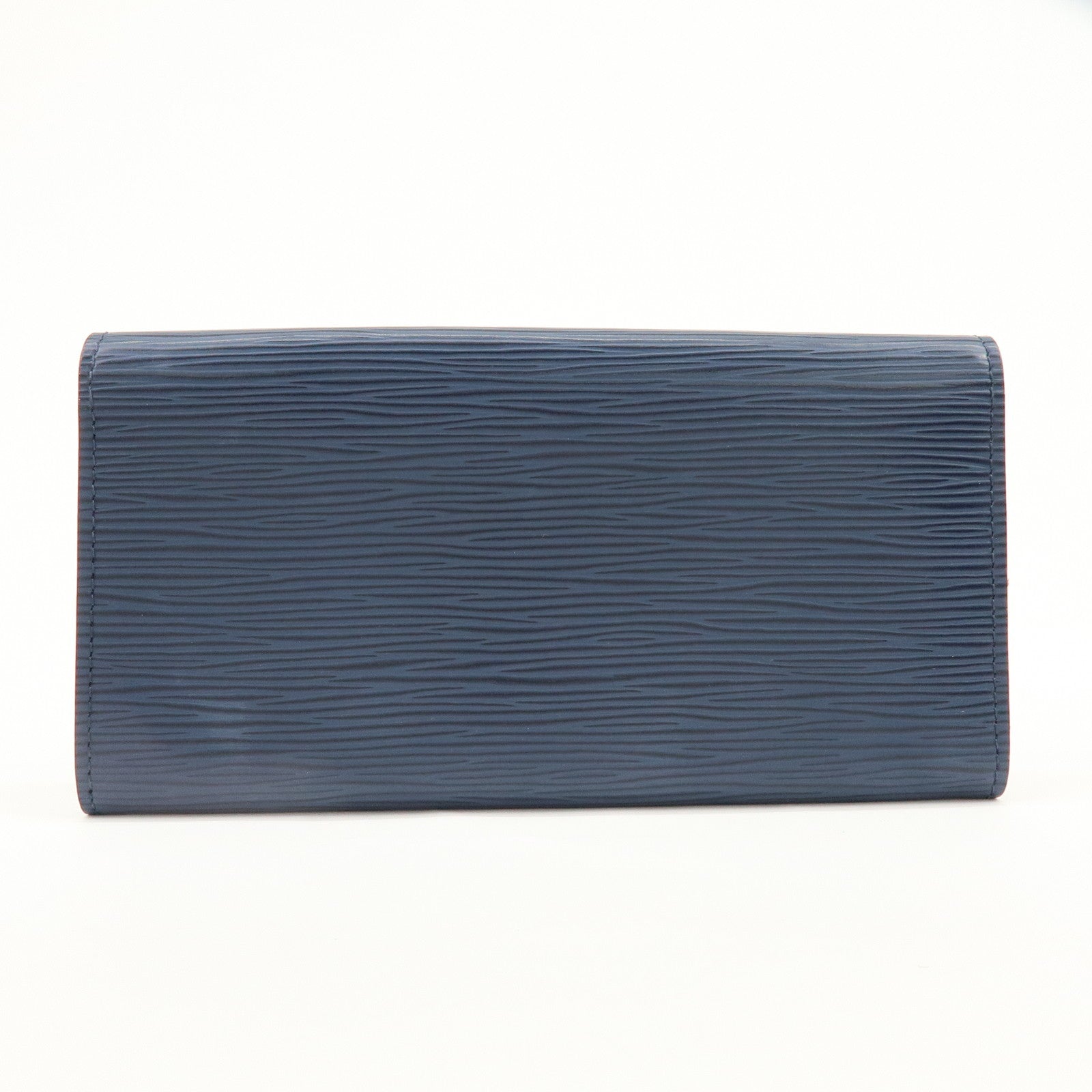 Louis Vuitton Epi Portefeuille Emilie Wallet Indigo Blue M60854