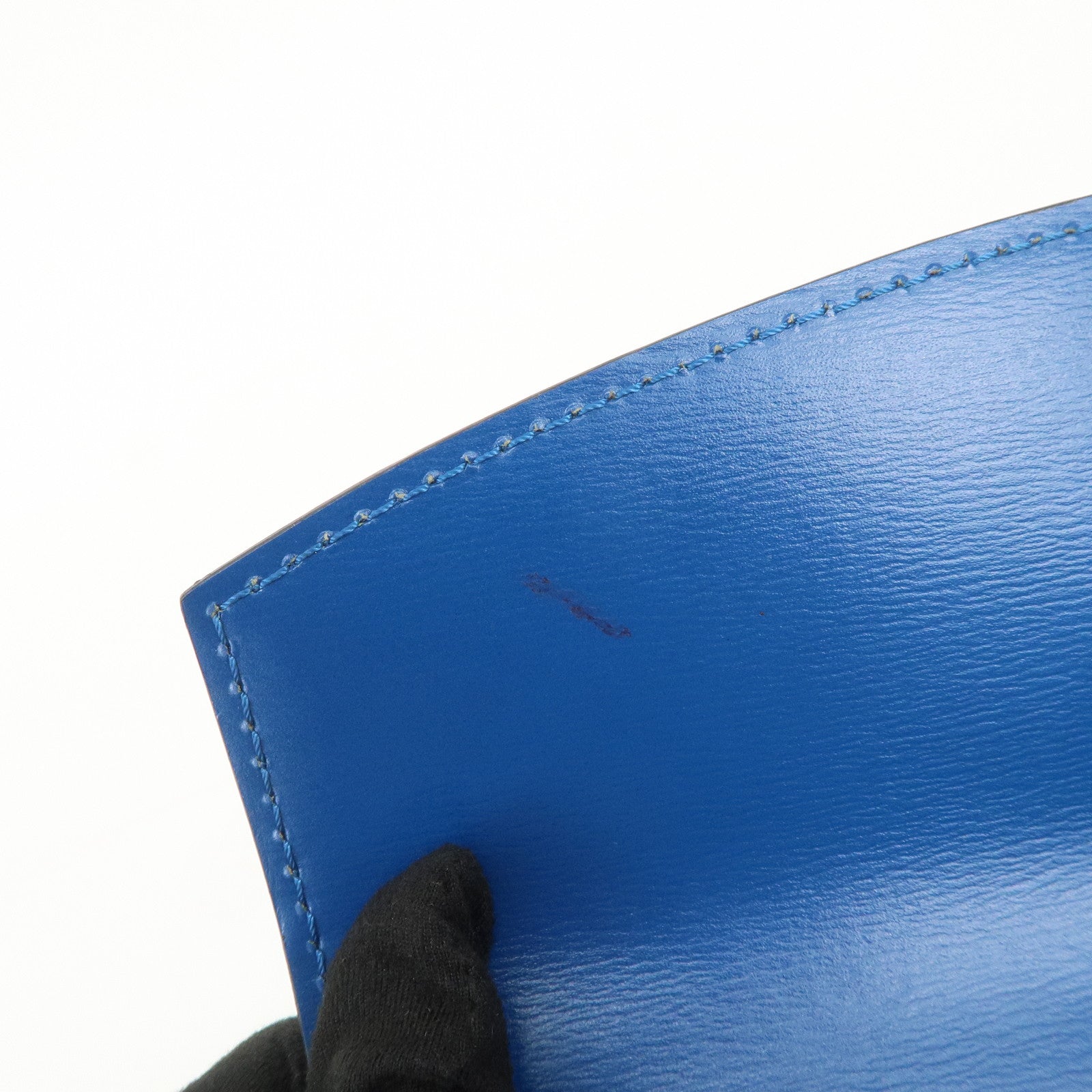 Louis Vuitton Epi Leather Malesherbes Hand Bag Toledo Blue M52375