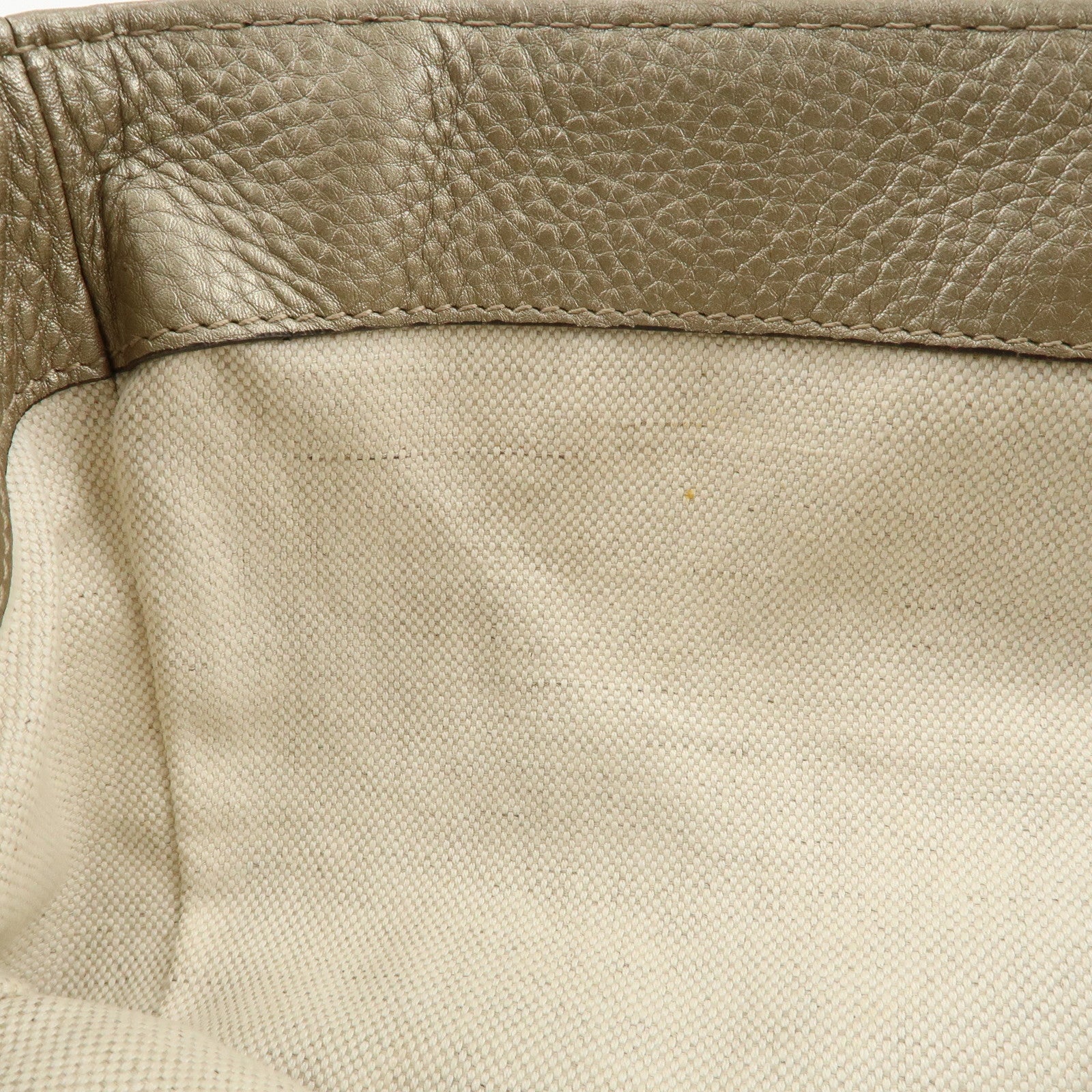 GUCCI Bamboo Leather Tote Bag Shoulder Bag Champagne Gold 269945