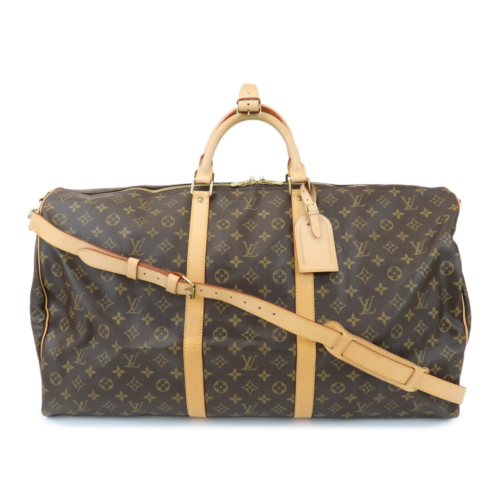 Louis Vuitton Monogram Keep All Bandouliere 60 Boston Bag M41412