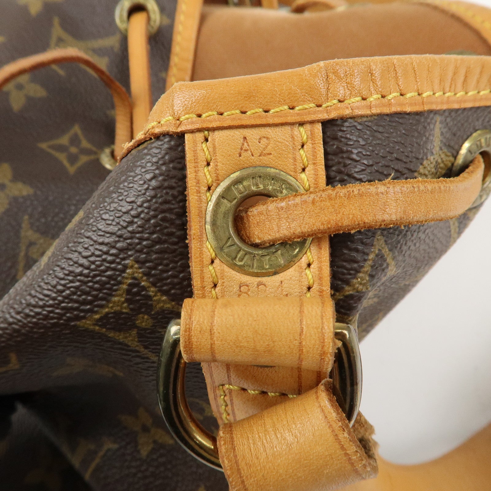 Louis Vuitton Monogram Petit Noe Shoulder Bag Brown M42226