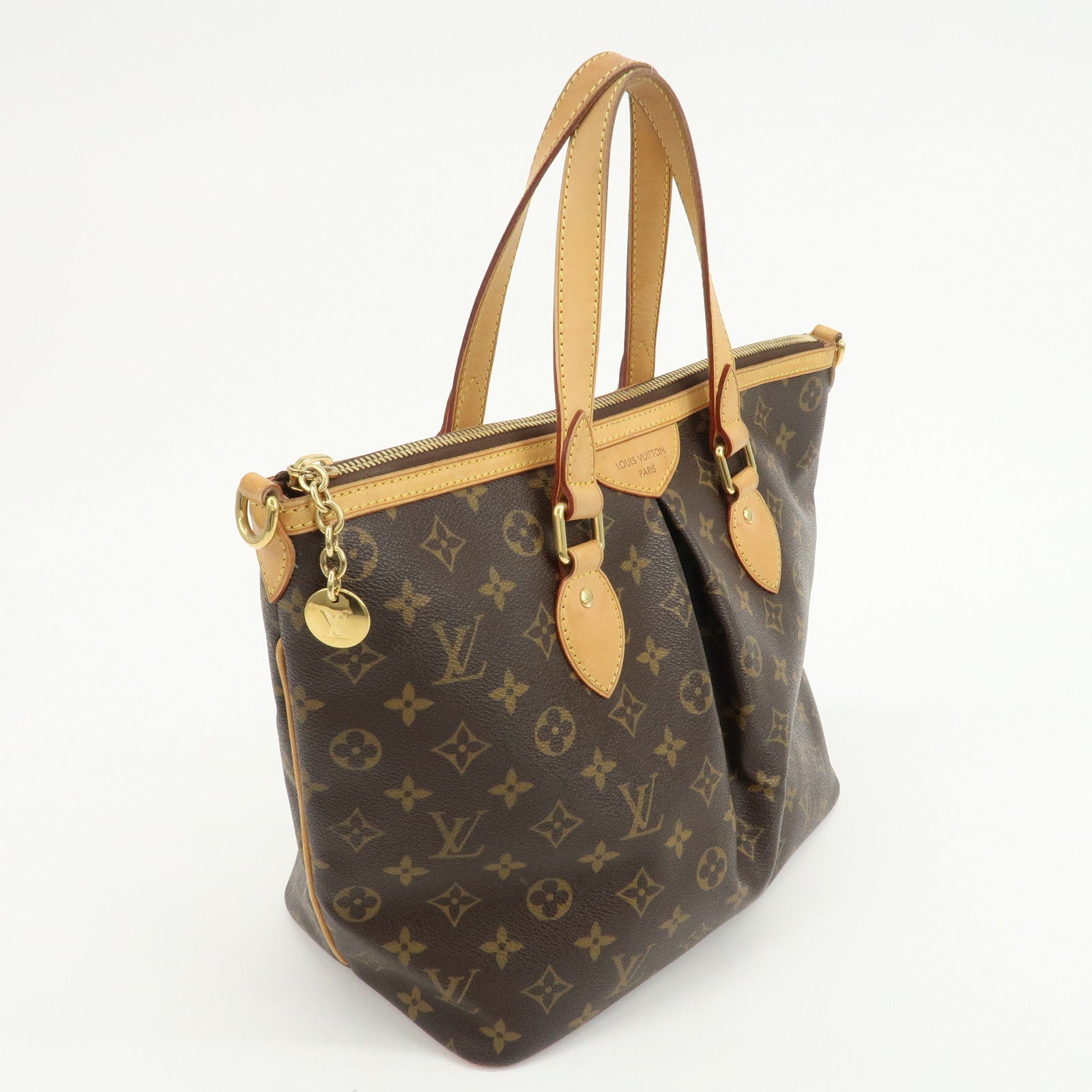 Louis Vuitton Monogram Palermo PM 2Way Hand Bag Brown M40145
