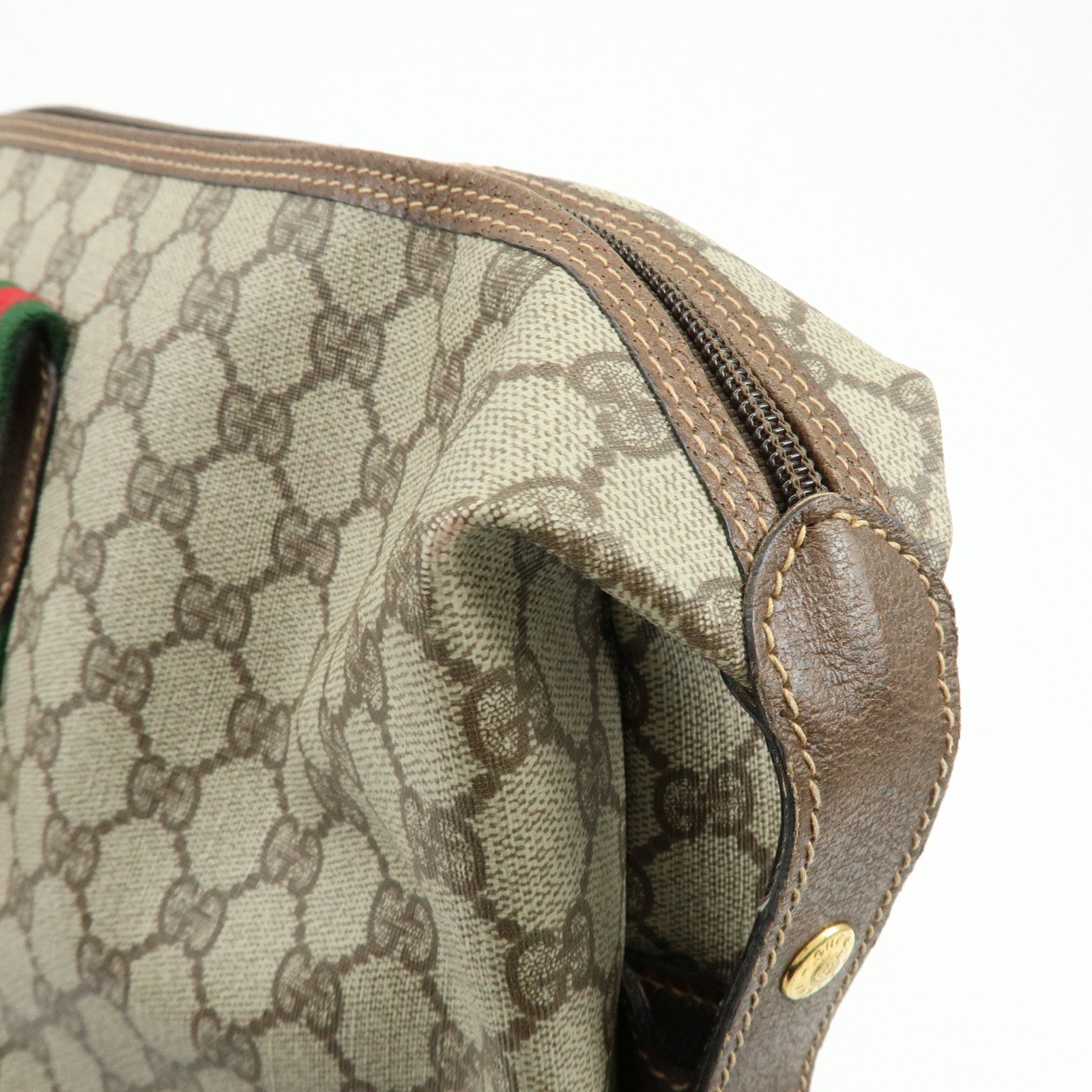 GUCCI Sherry Interlocking G GG Supreme Tote Bag Beige 012・39・6211