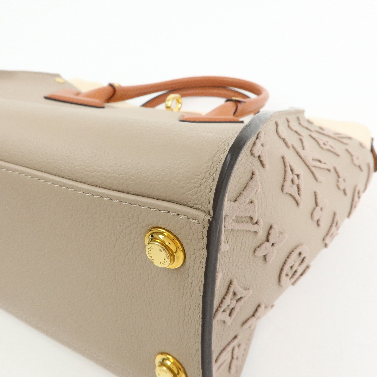 Louis Vuitton Monogram Tuffetage On My Side MM 2Way Bag M53825