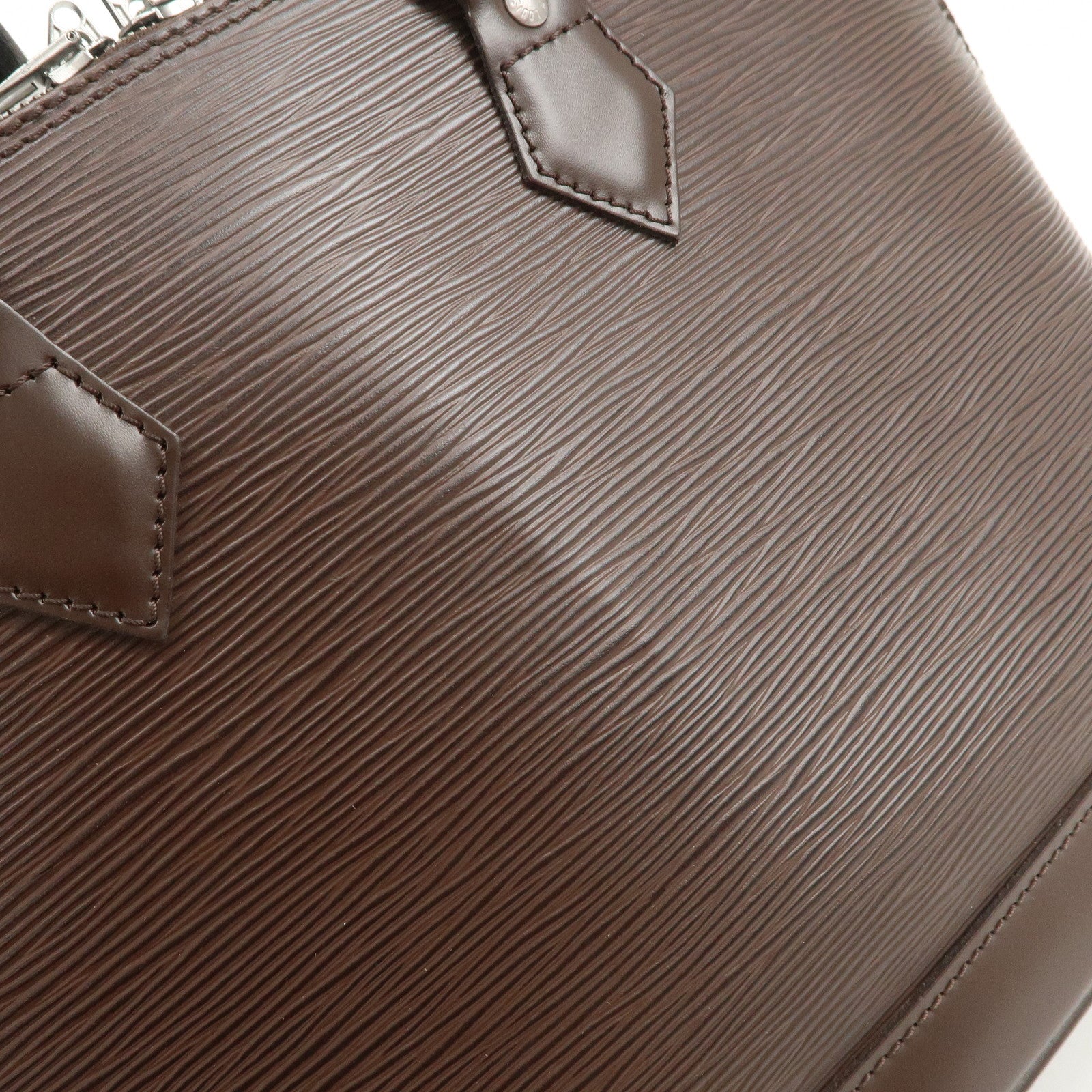 Louis Vuitton Epi Leather Alma Hand Bag Mocha M5214D