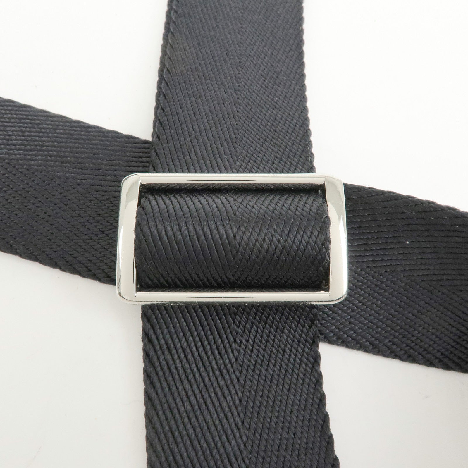 CELINE Macadam Canvas Leather Shoulder Bag Crossbody Bag Black