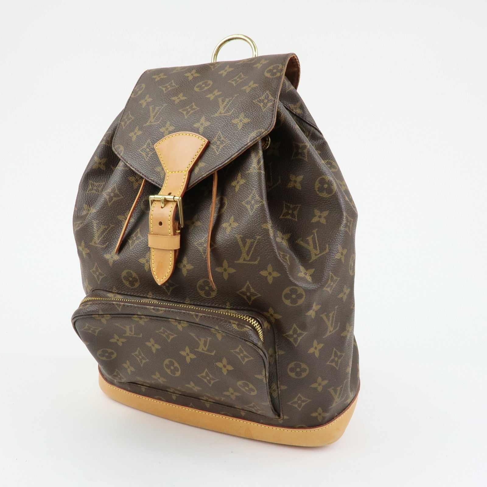 Louis Vuitton Monogram Montsouris GM Backpack Rucksack Brown M51135
