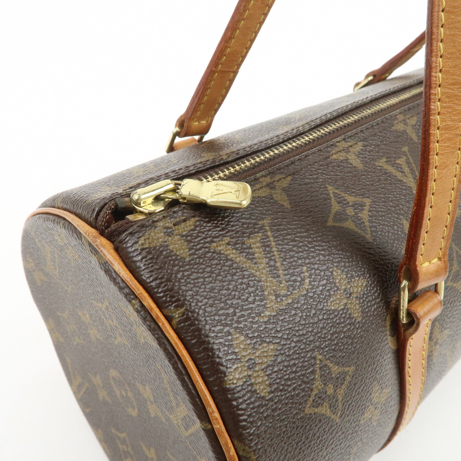 Louis Vuitton Monogram Papillon 30 Hand Bag Brown M51385