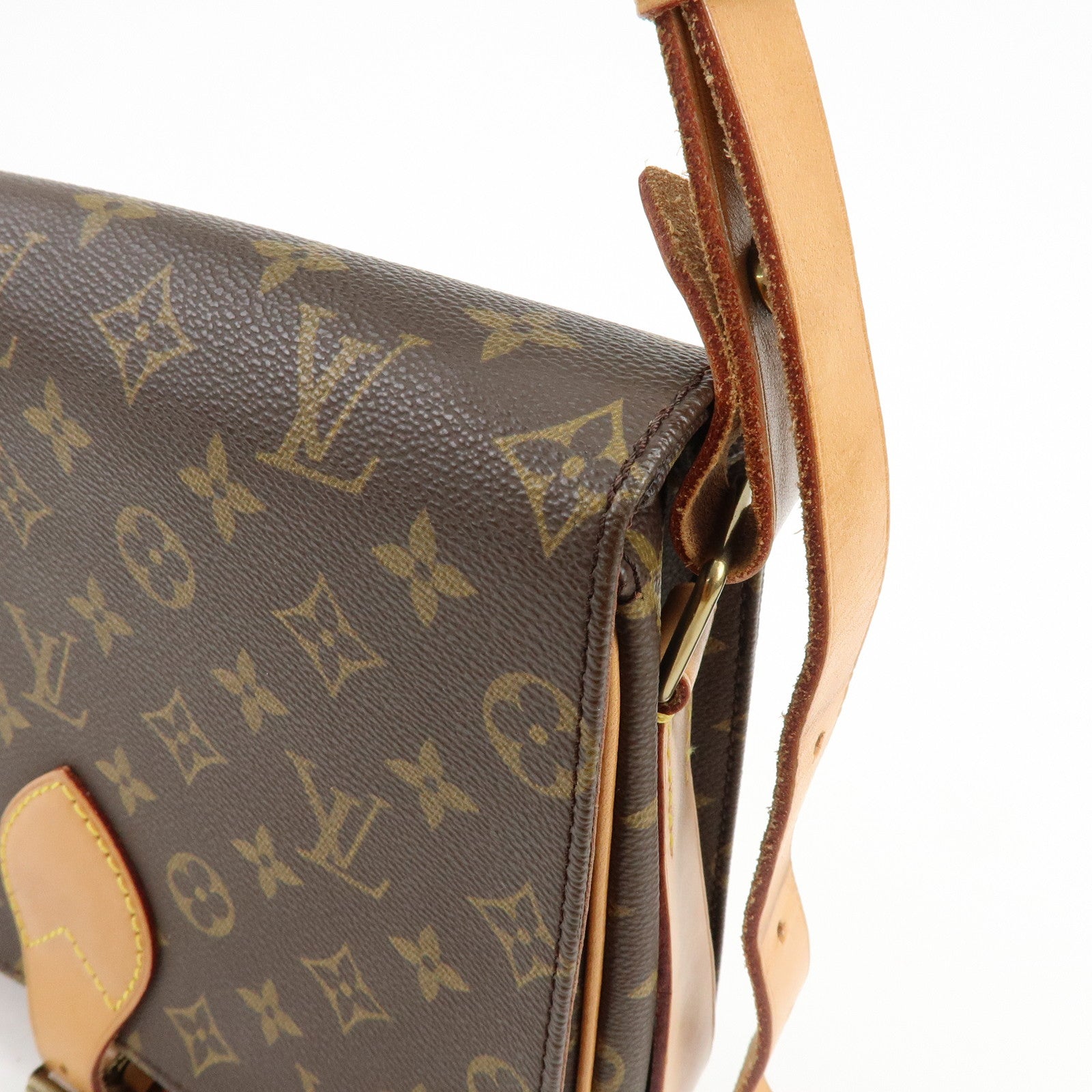 Louis Vuitton Monogram Cartouchiere GM Shoulder Bag Brown M51252