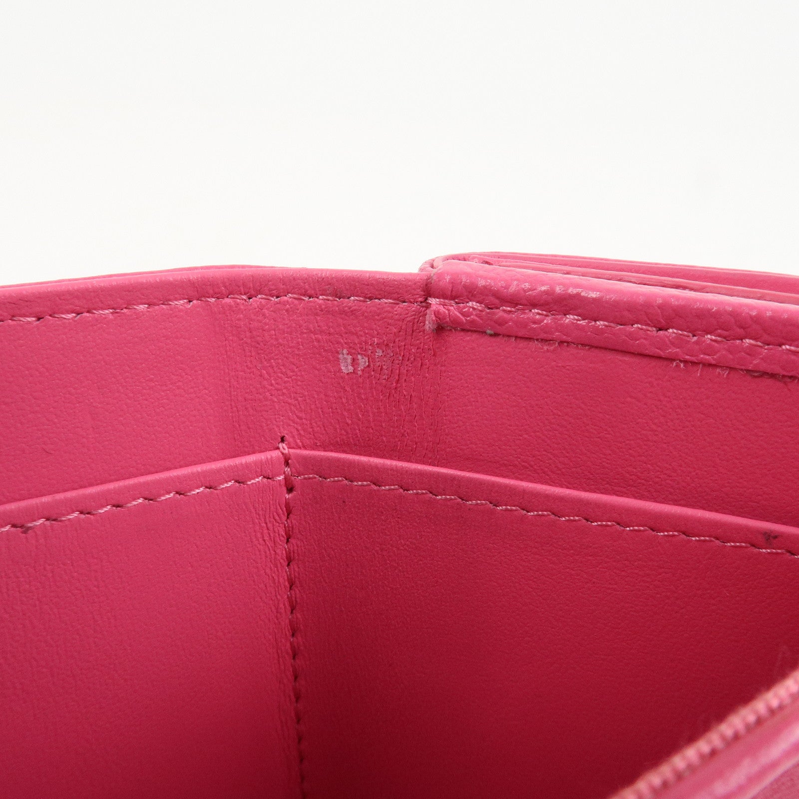 CHANEL COCO Mark Camellia Tri-fold Compact Wallet Pink AP0116