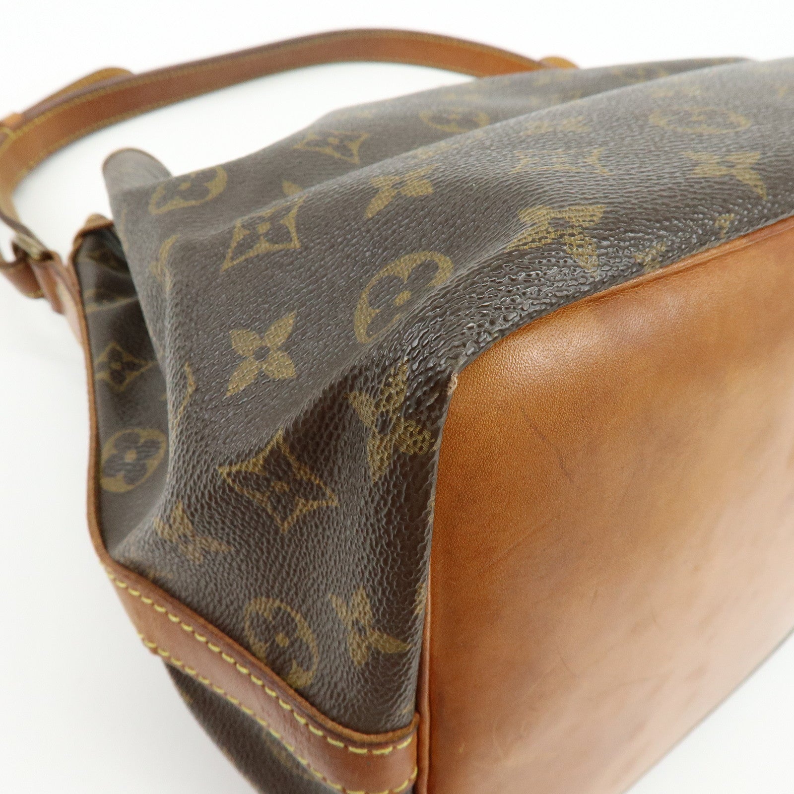 Louis Vuitton Monogram Petit Noe Shoulder Bag Brown M42226