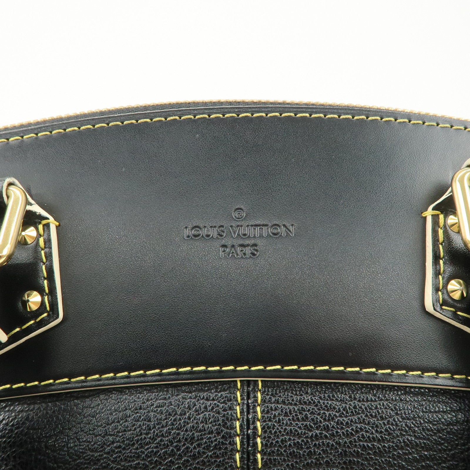 Louis Vuitton Suhari Leather Lock It MM Hand Bag Noir Black M91875