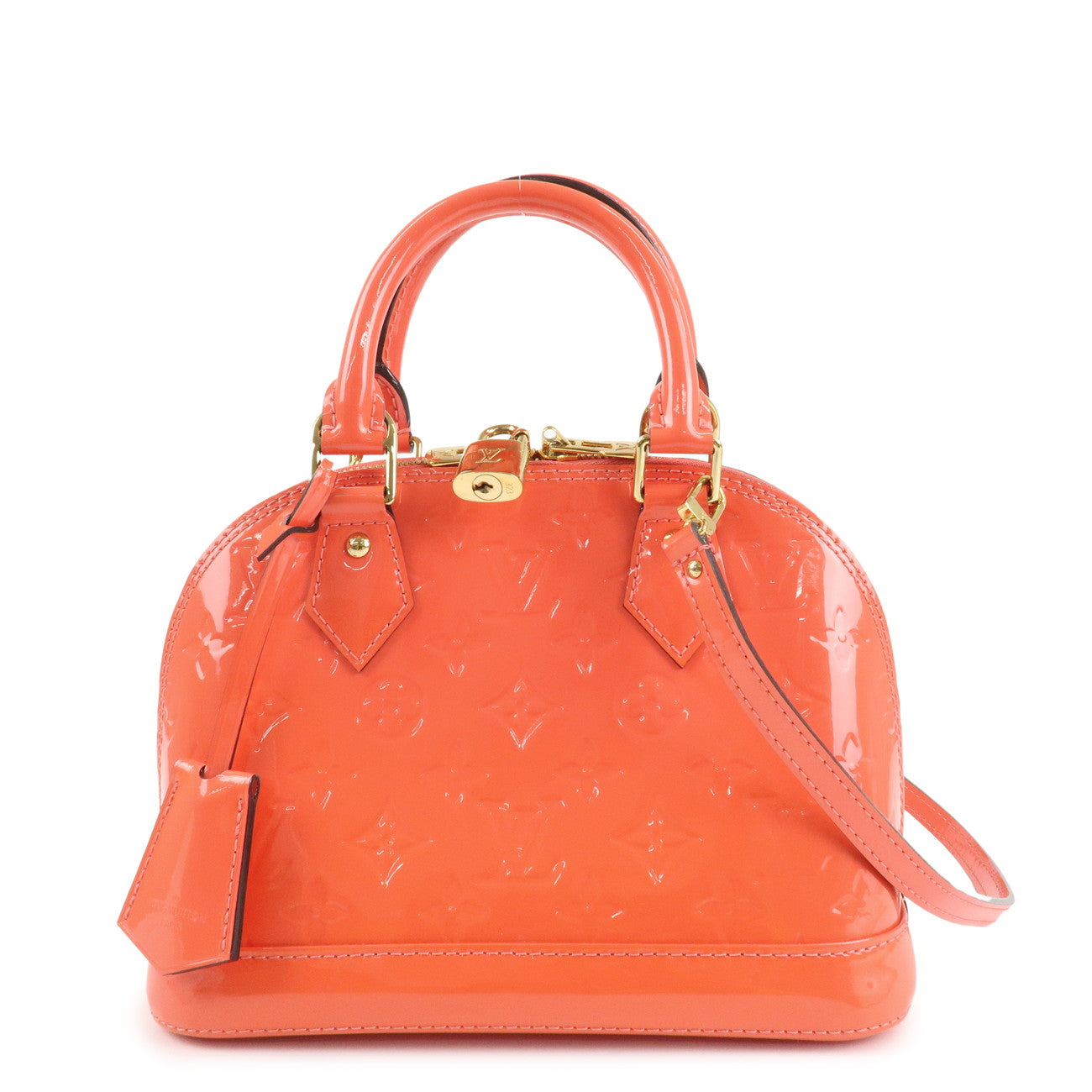 Louis Vuitton Monogram Vernis Alma BB 2Way Bag Rose Rich M90259 Used