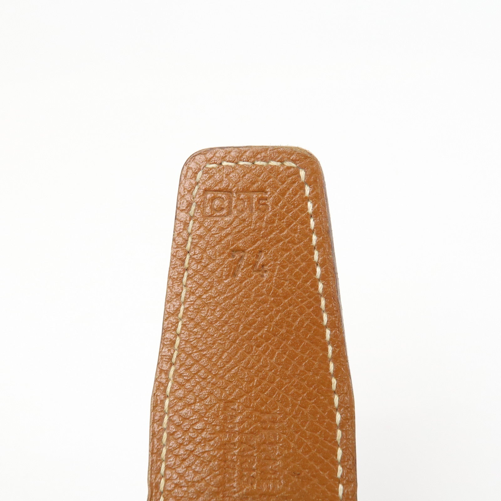 HERMES Leather H Buckle Reversible Constance Belt C Stamped