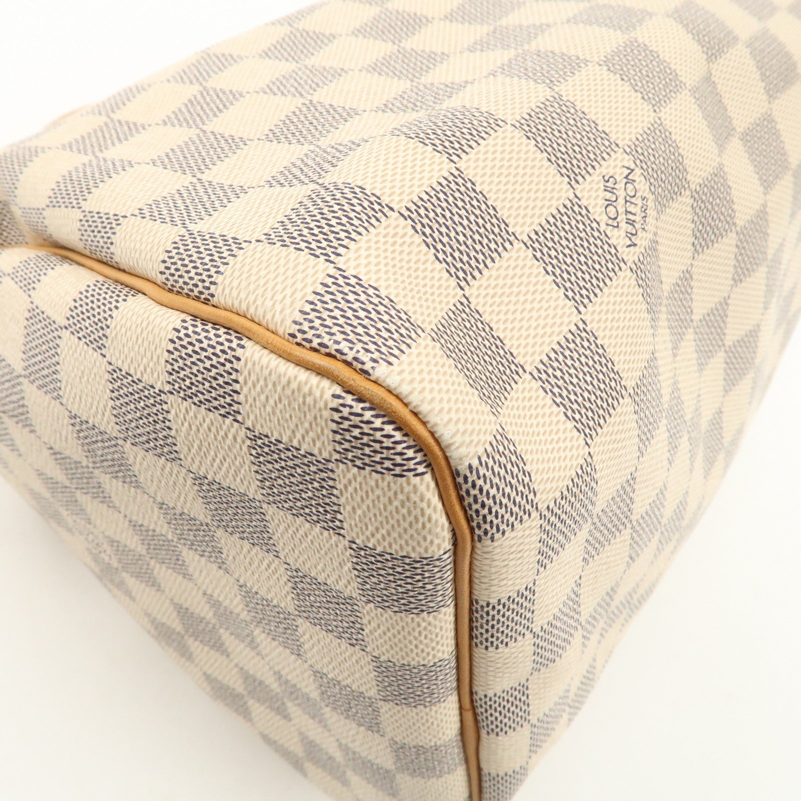 Louis Vuitton Damier Azur Speedy 30 Hand Bag Boston Bag N41533 Used