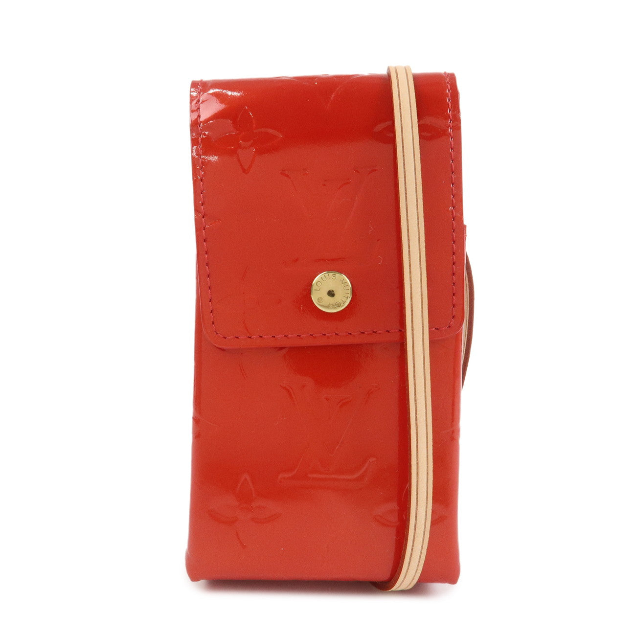 Louis Vuitton Monogram Vernis Green Cigarette Case Rouge M91155