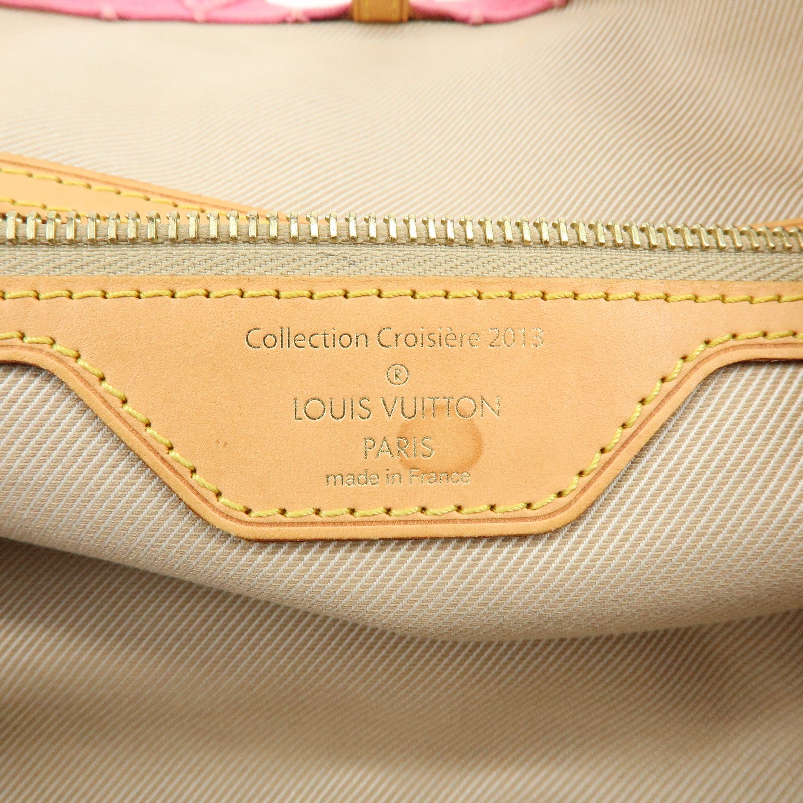 Louis Vuitton Monogram Stone Neverfull MM Tote Bag Rose M40834