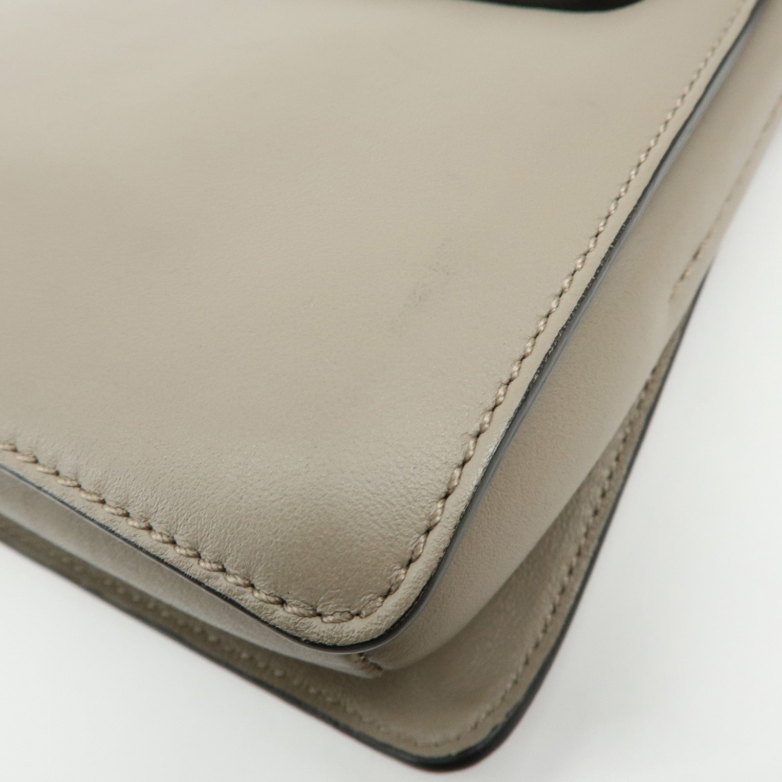 Chloe Faye Suede Leather Shoulder Bag Crossbody Bag Greige