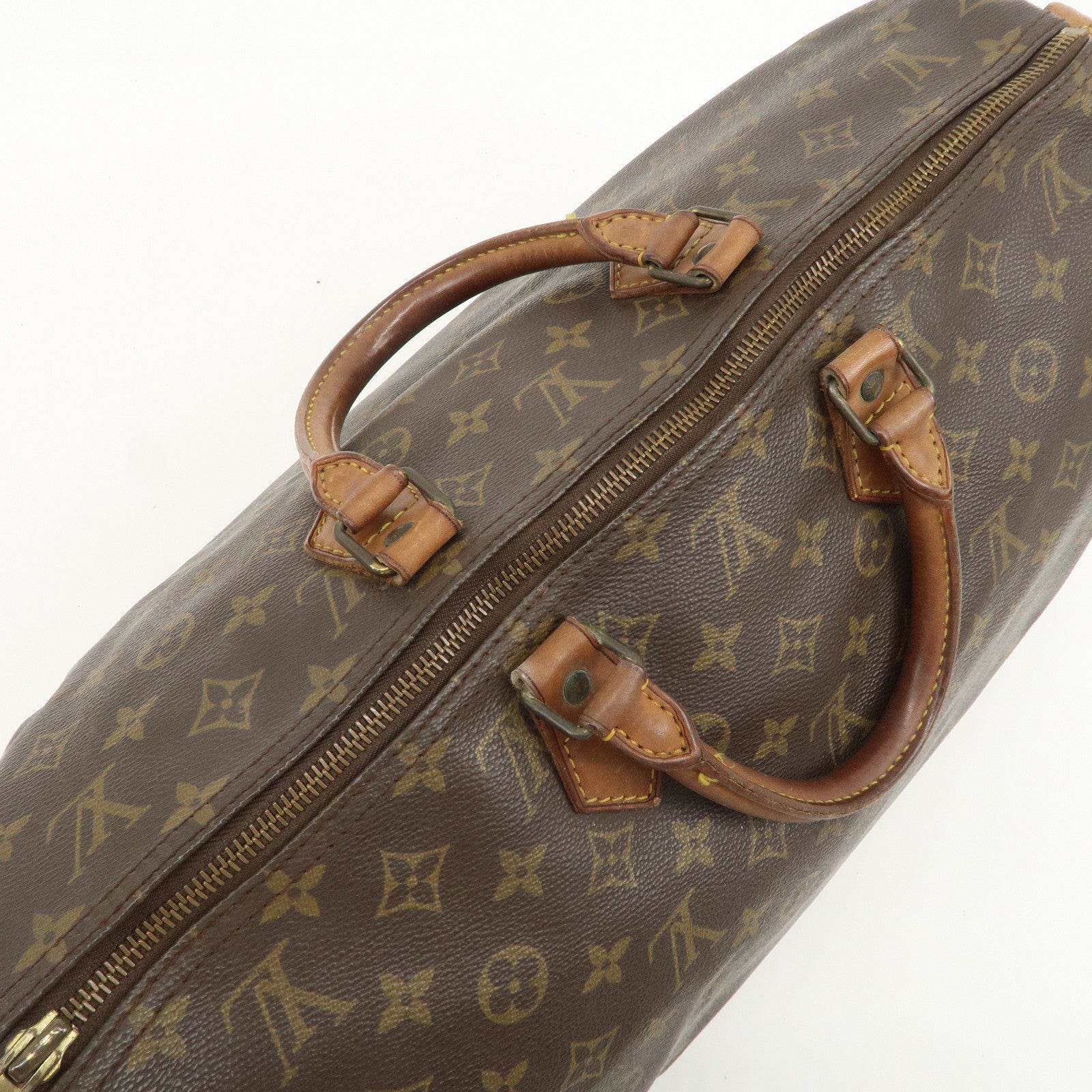 Louis Vuitton Monogram Speedy 40 Hand Bag Boston Bag Brown M41522