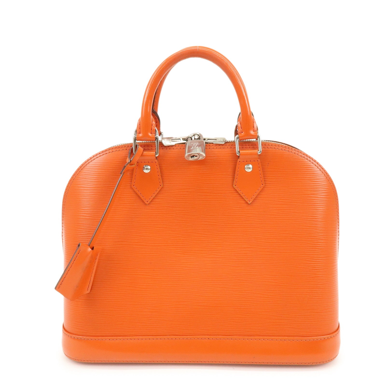Louis Vuitton Epi Leather Alma PM Hand Bag Pimont Orange M40623