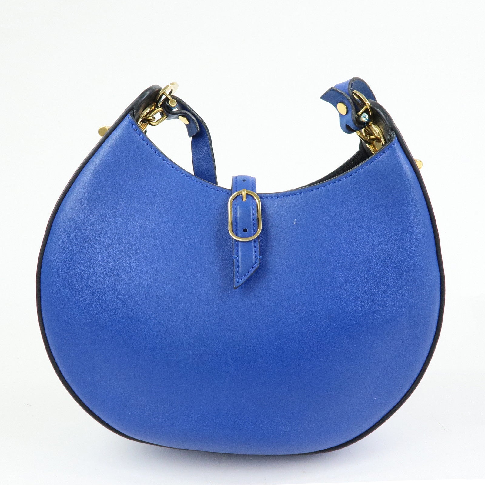 LOEWE Joyce Calf Leather Shoulder Bag Crossbody Bag Blue