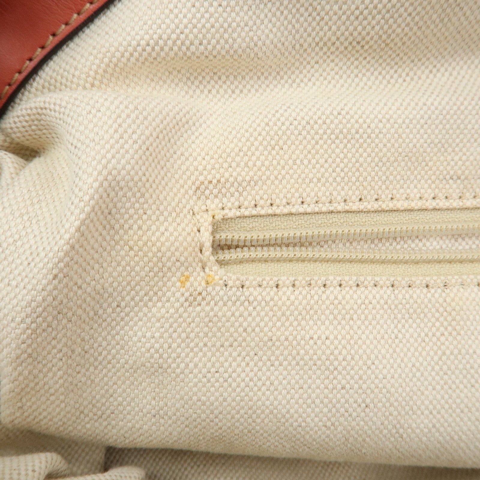 GUCCI Diamante Interlocking G Canvas Leather 2WAY Hand Bag 223974