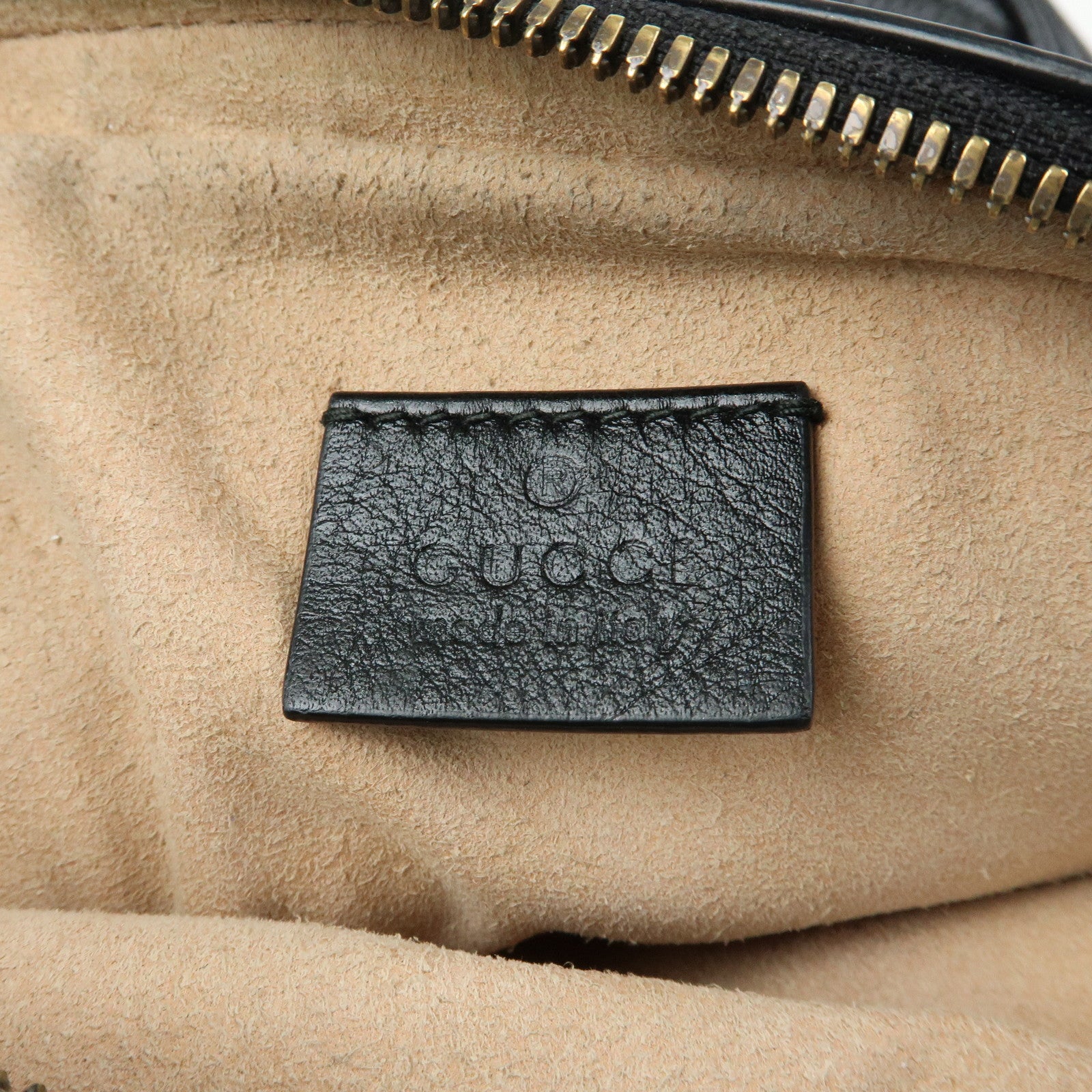 GUCCI GG Marmont Leather Chain Shoulder Crossbody Bag Black 550155