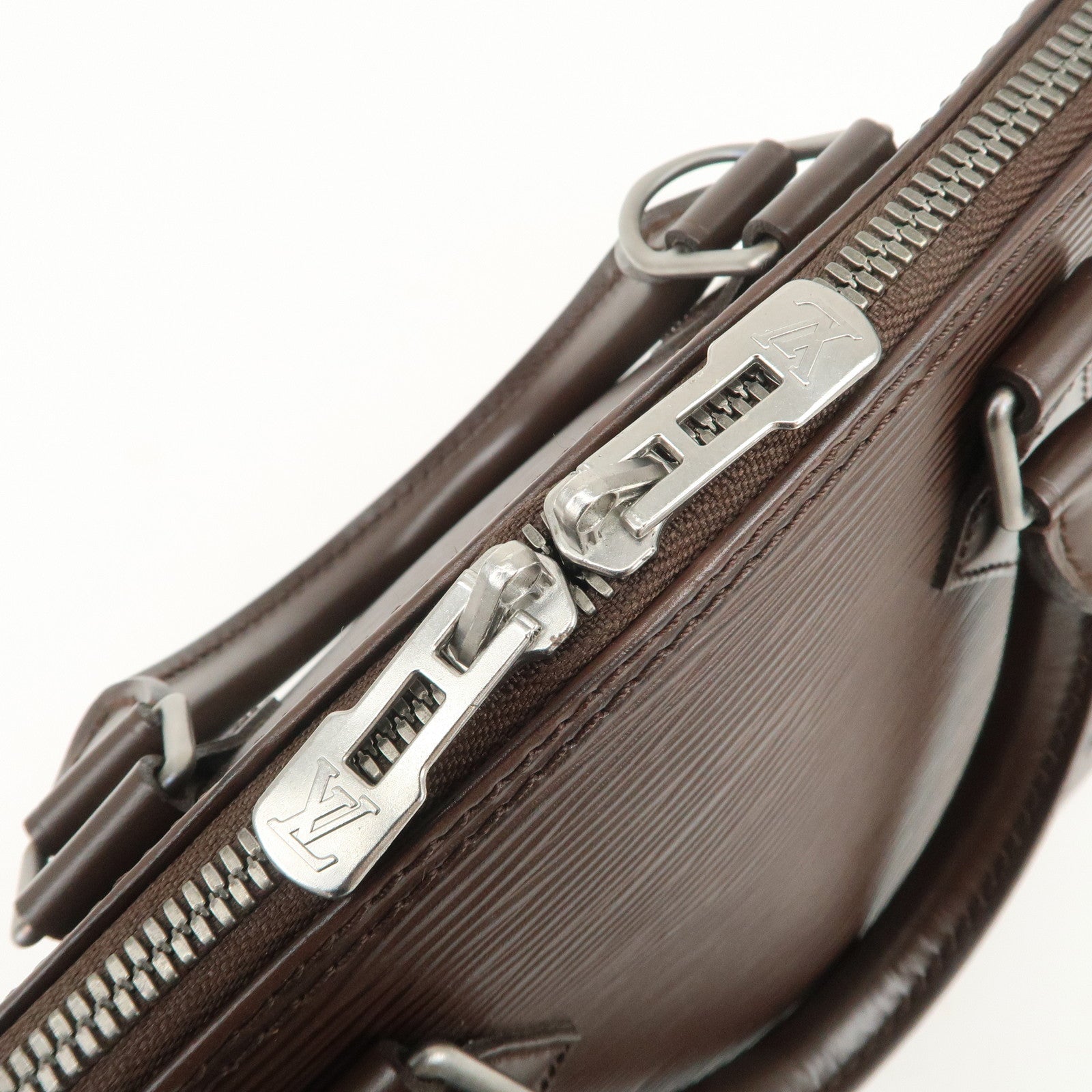 Louis Vuitton Epi Leather Alma Hand Bag Mocha M5214D