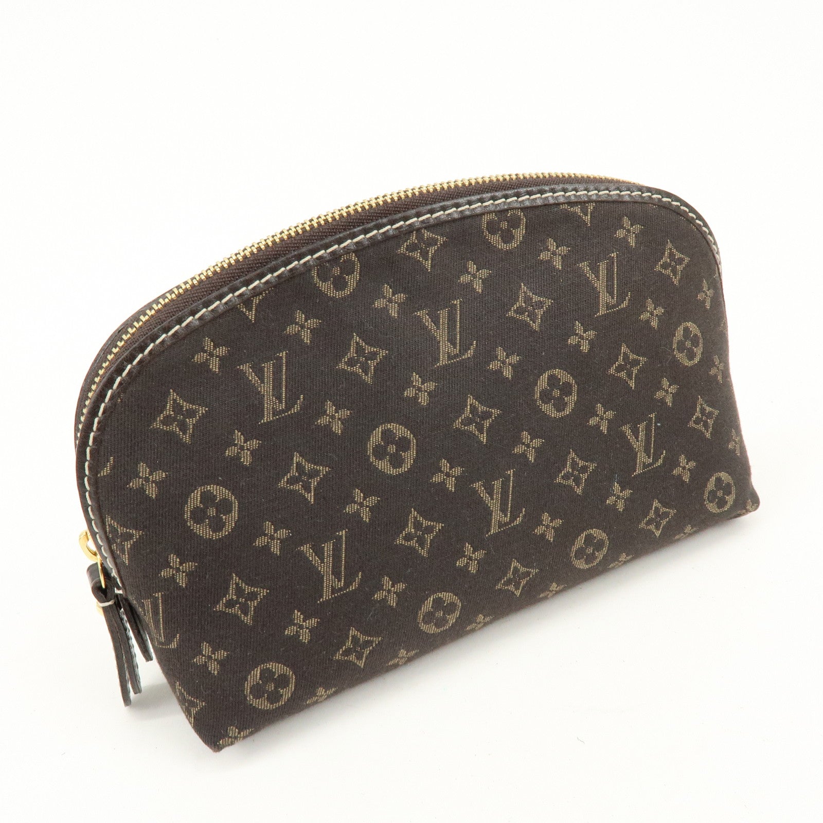 Louis Vuitton Monogram Idylle Pochette Cosmetic Pouch Fusain M40375