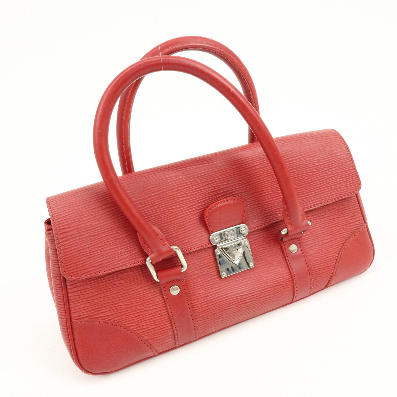 Louis Vuitton Epi Leather Segur PM Hand Bag Rouge M5882E