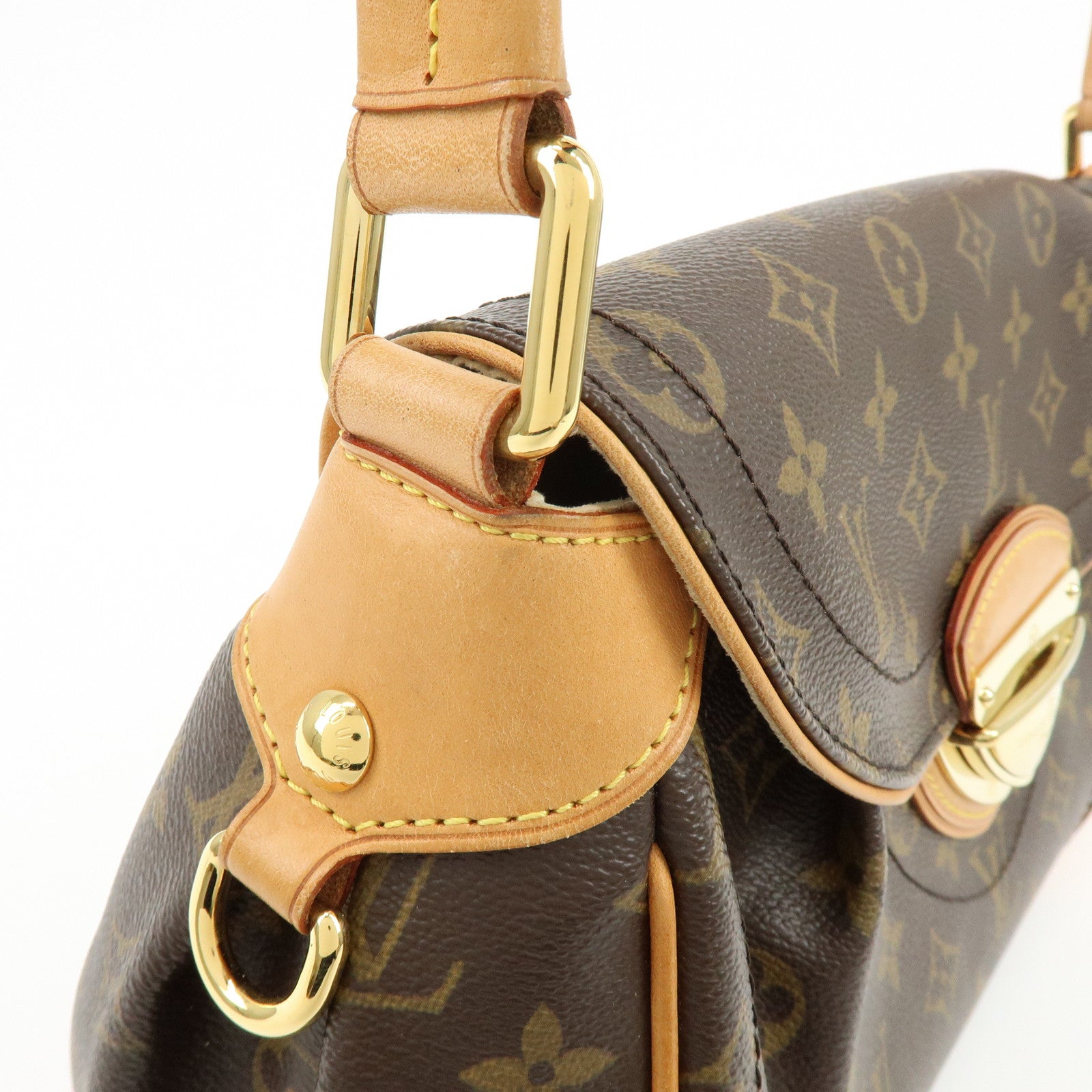 Louis Vuitton Monogram Beverly MM Shoulder Bag Brown M40121