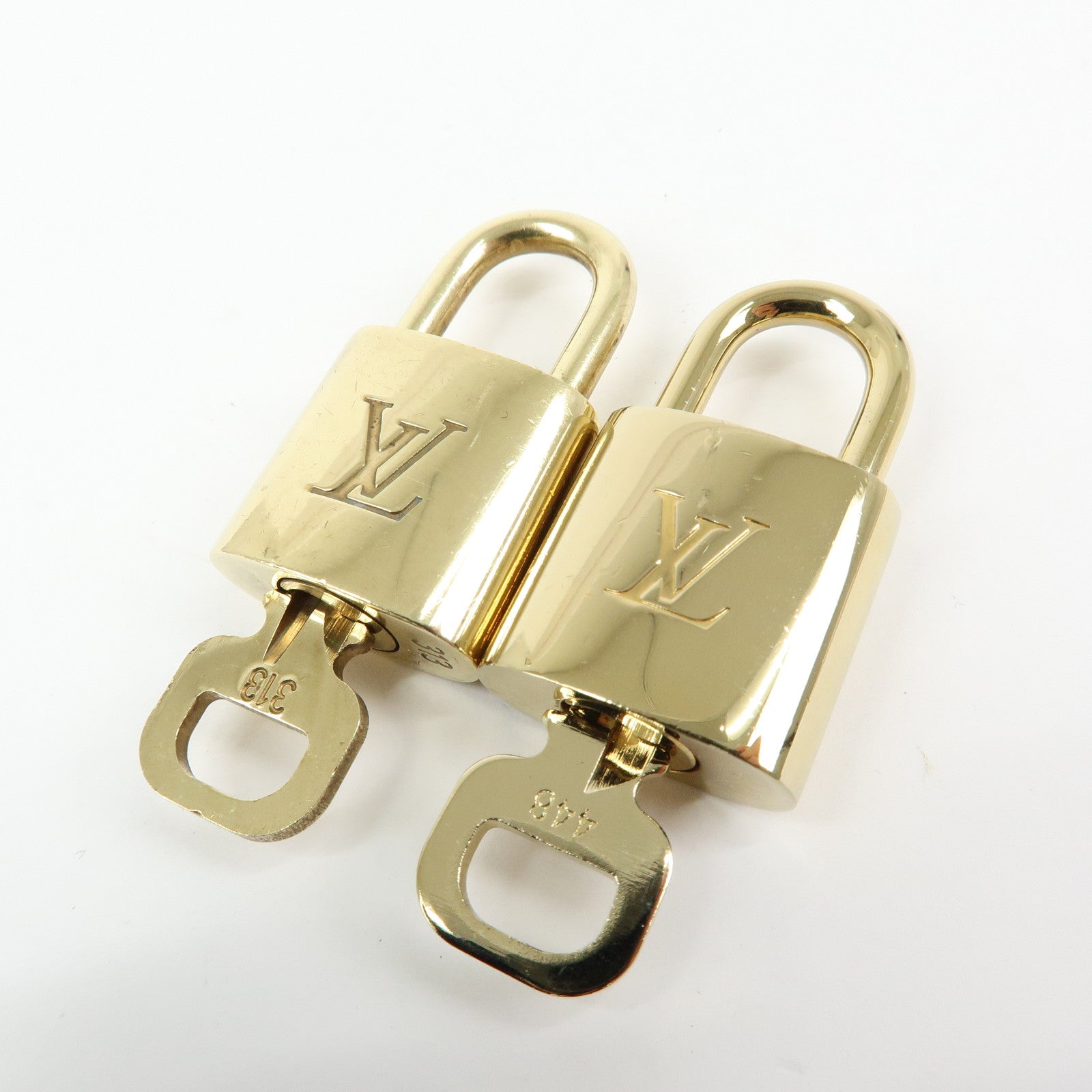 Louis Vuitton Set of 10 Lock & Key Cadena Key Lock Used