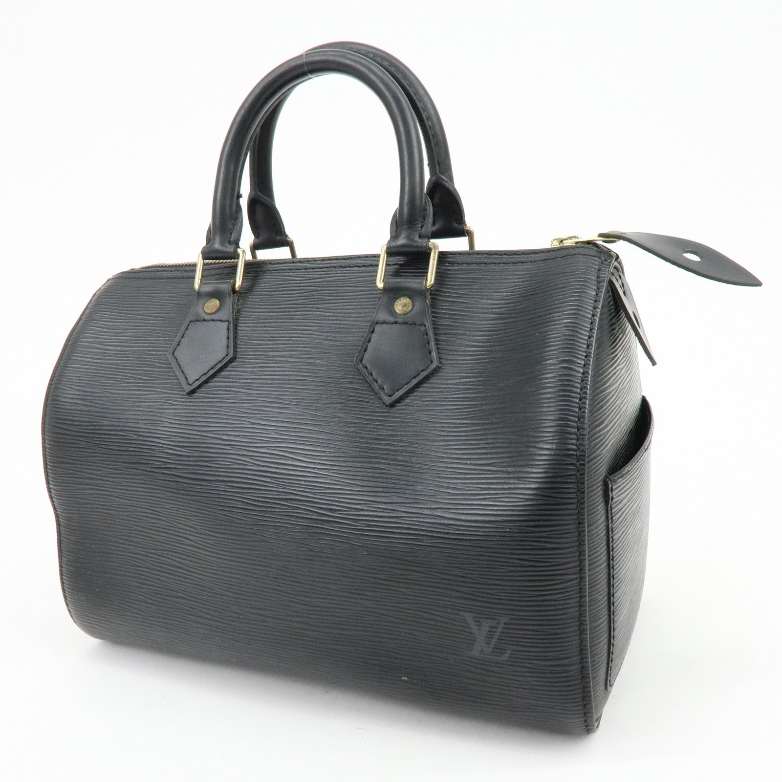 Louis Vuitton Epi Speedy 25 Leather Hand Bag Boston Bag Noir M59032