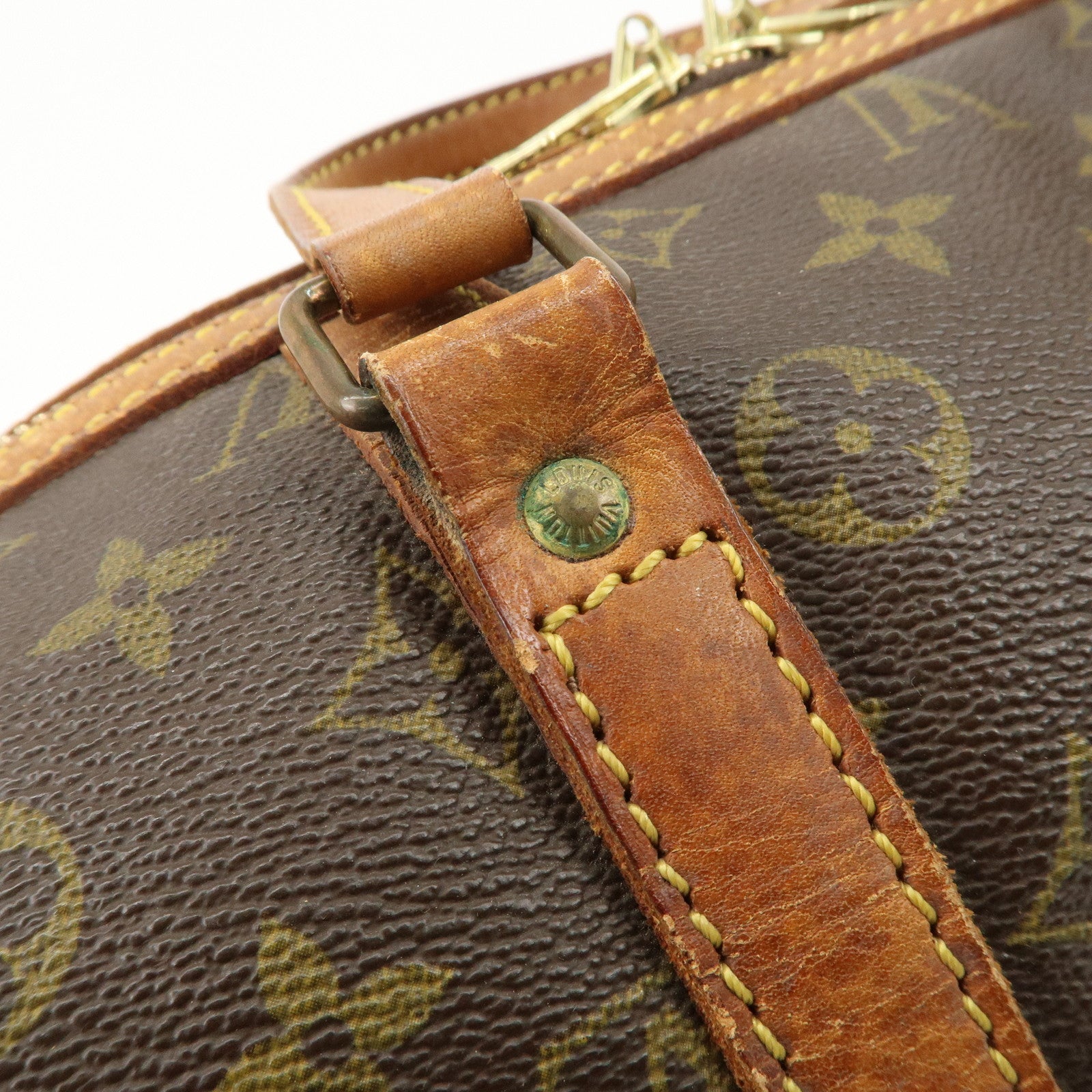 Louis Vuitton Monogram Sac Souple 35 Boston Bag Brown M41626