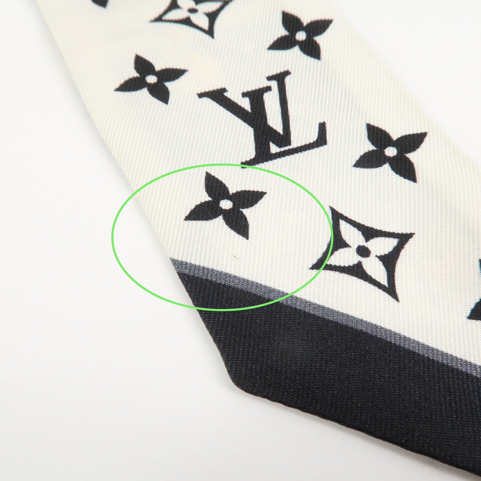 Louis Vuitton Bandeau BB Let's Go Silk 100% Scarf Black M76442