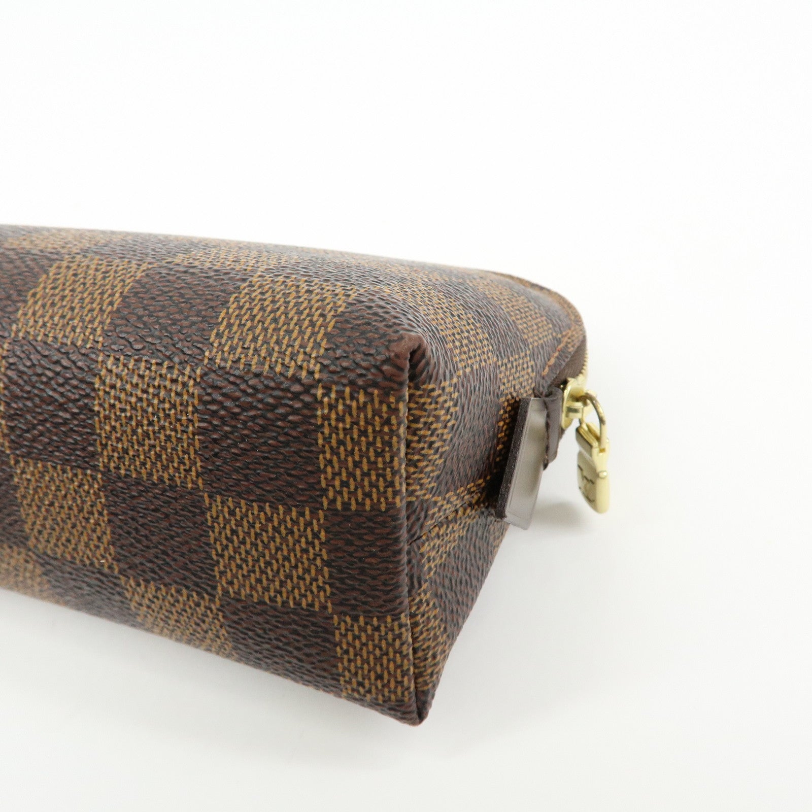 Louis Vuitton Damier Pochette Cosmetic PM Pouch Brown N47516