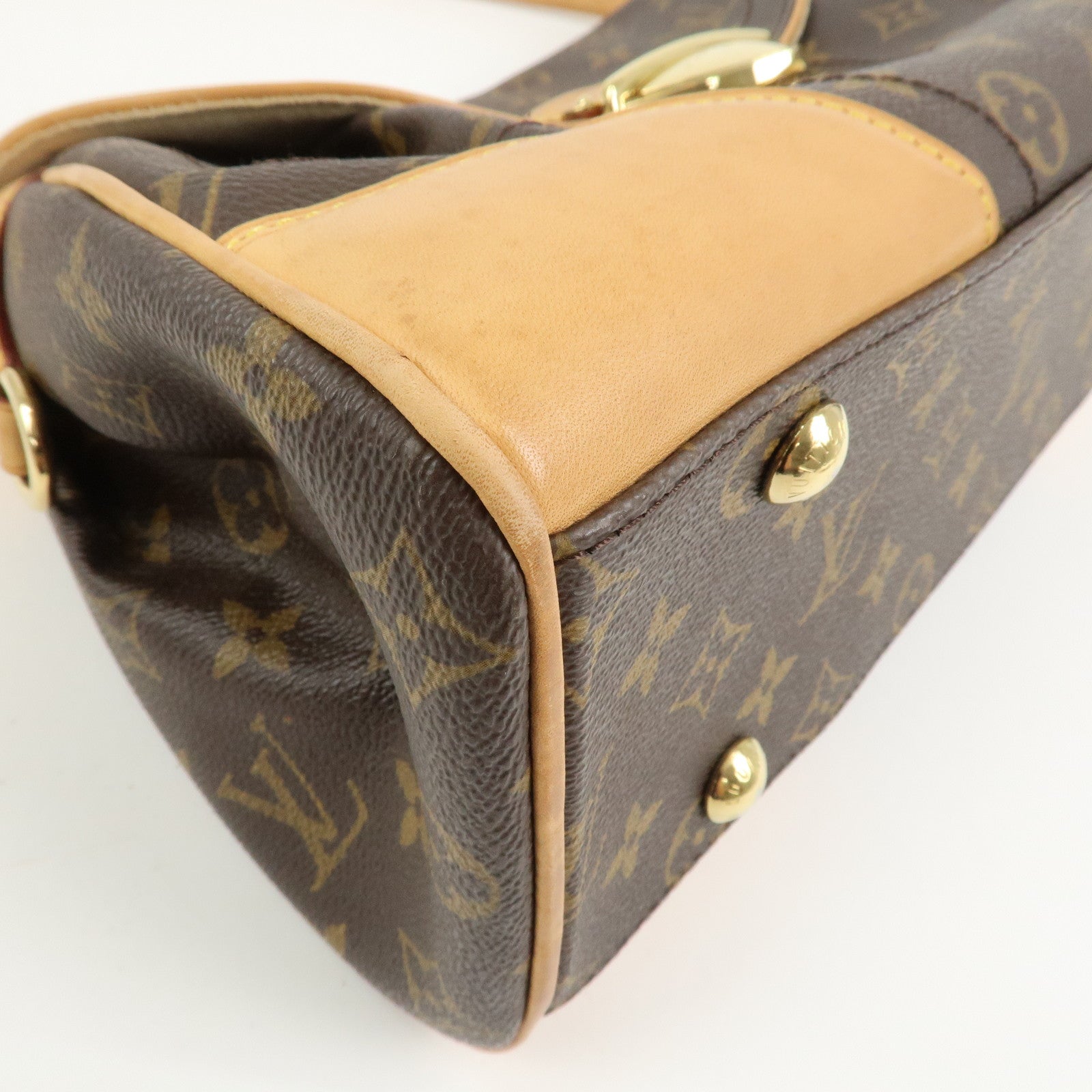 Louis Vuitton Monogram Beverly MM Shoulder Bag Brown M40121