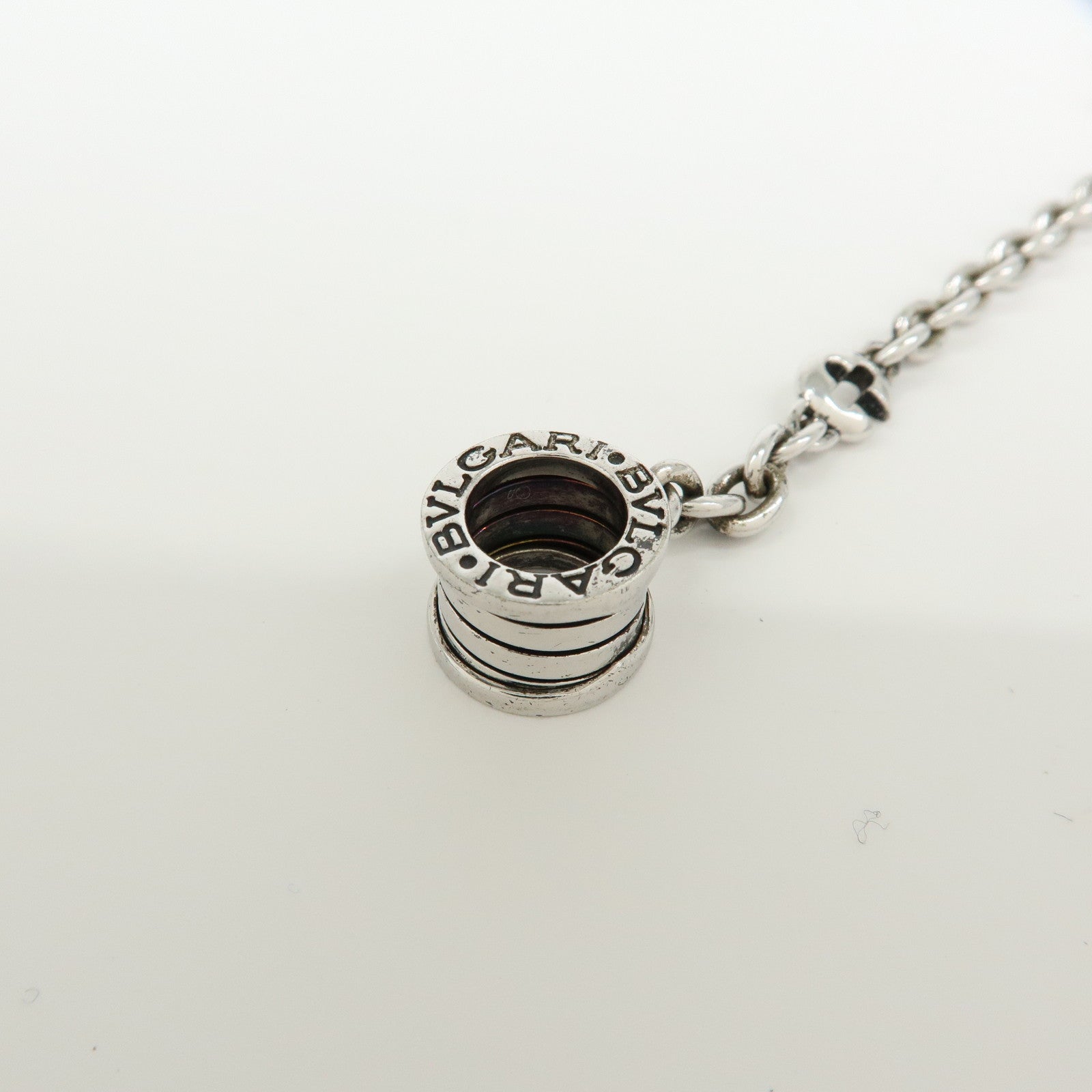 BVLGARI B-zero 1 SV925 Bag Charm Key Chain Silver