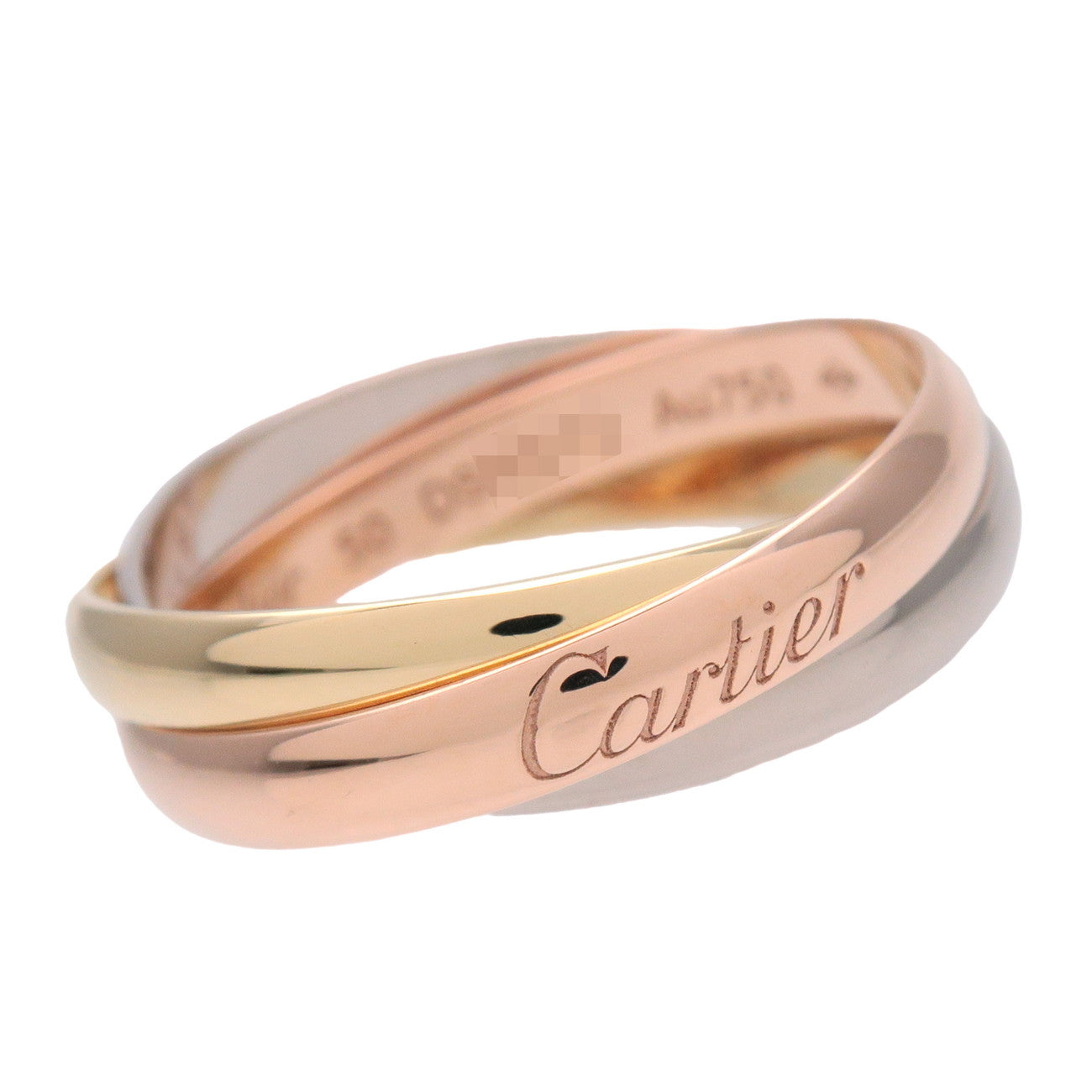 Cartier Trinity Ring SM K18 750YG/WG/PG #50 US5.5 EU50 HK12