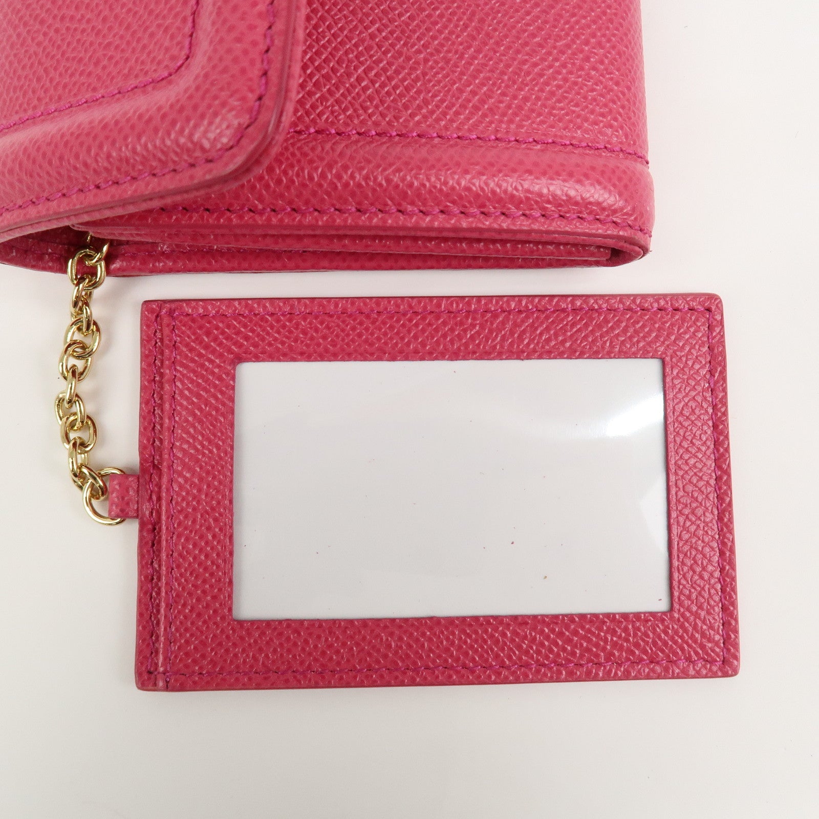 Ferragamo Vara Ribbon Logo Leather Long Wallet Pink