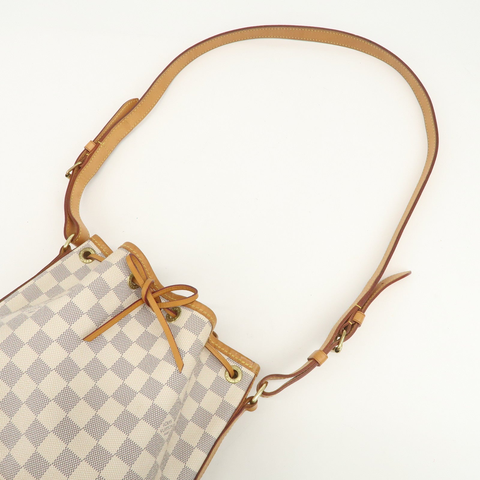Louis Vuitton Damier Azur Canvas Leather Noe BB Shoulder Bag N41220
