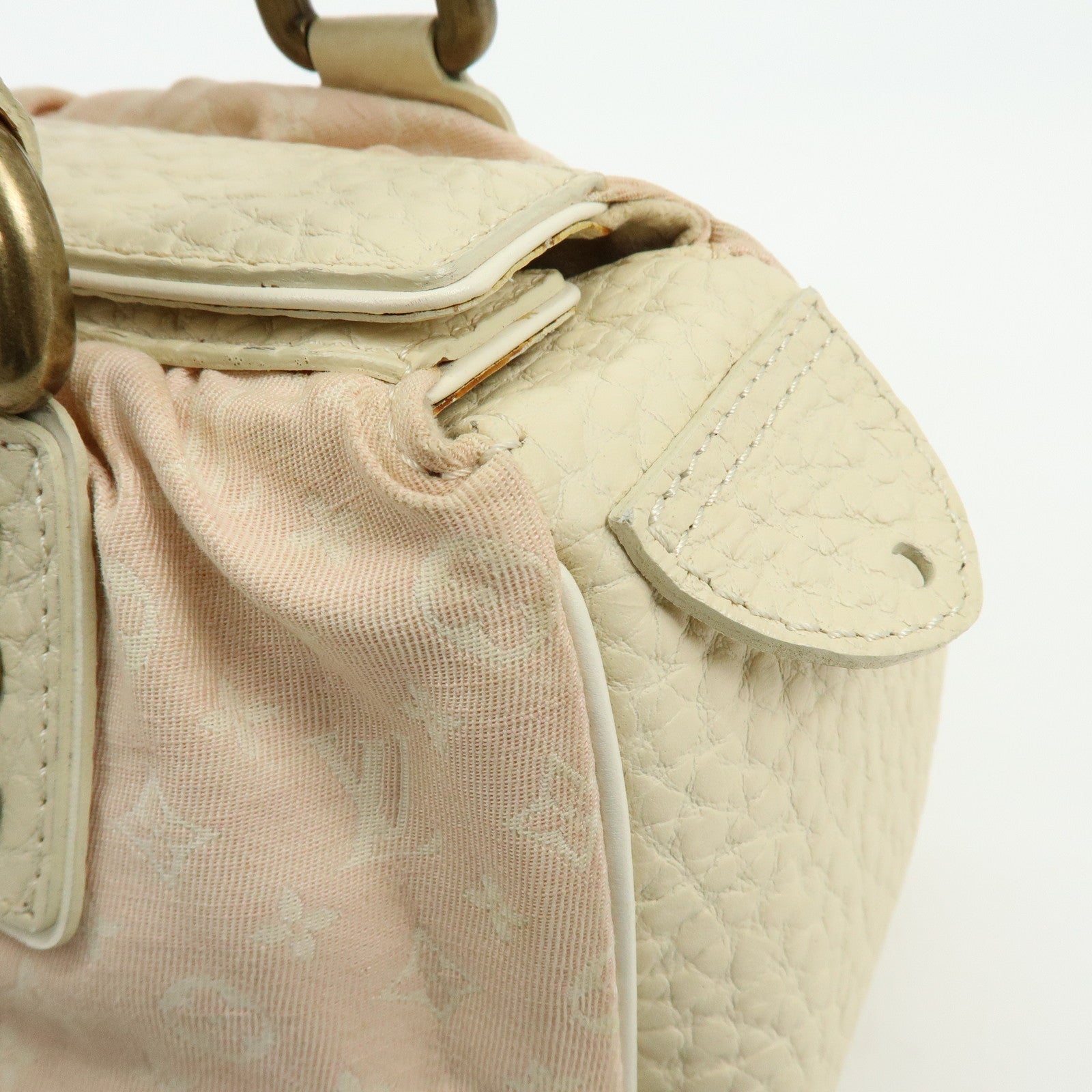 Louis Vuitton Monogram Mini Lin Trapes PM Hand Bag Rose M40062