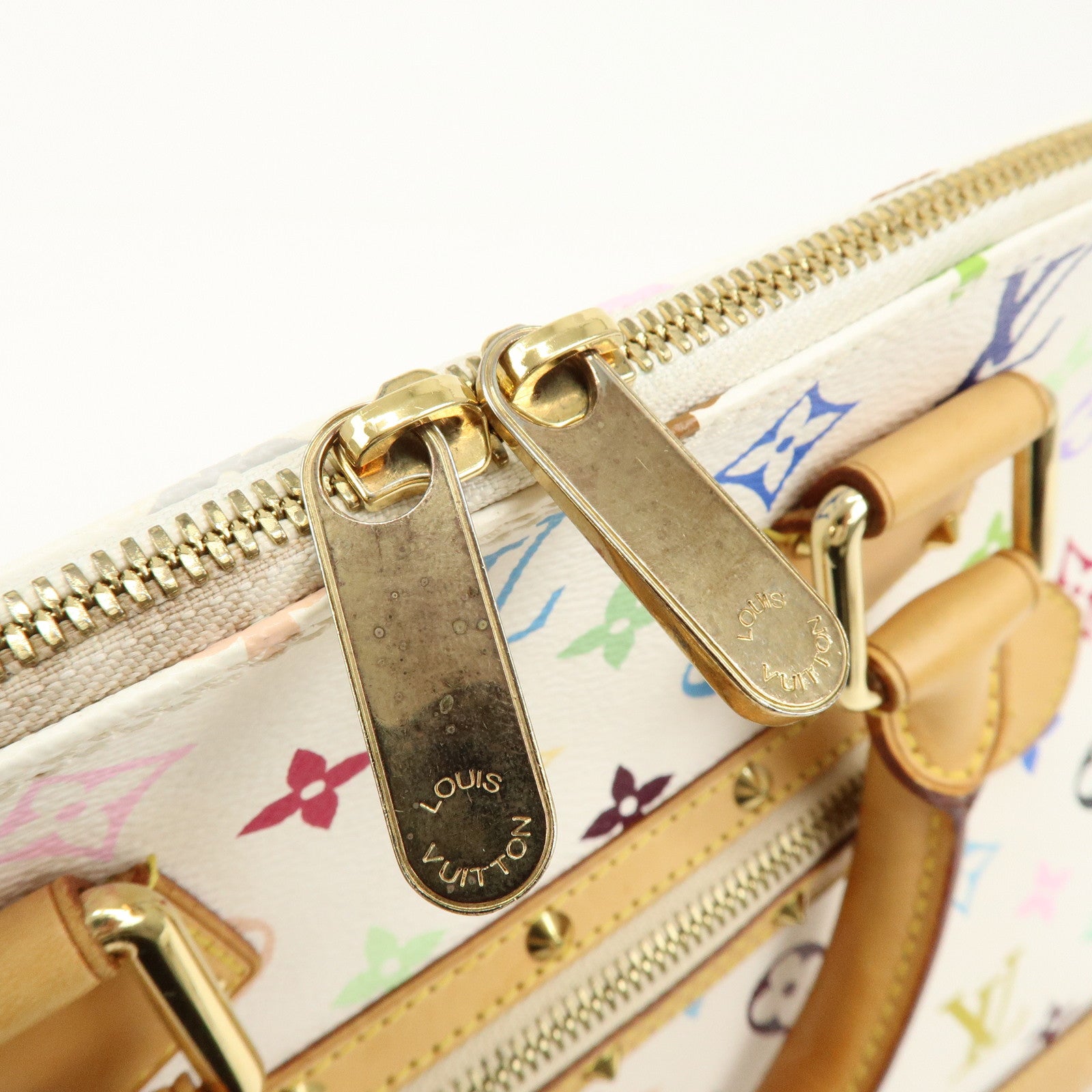 Louis Vuitton Monogram Multicolor Alma PM Hand Bag Blanc M92647