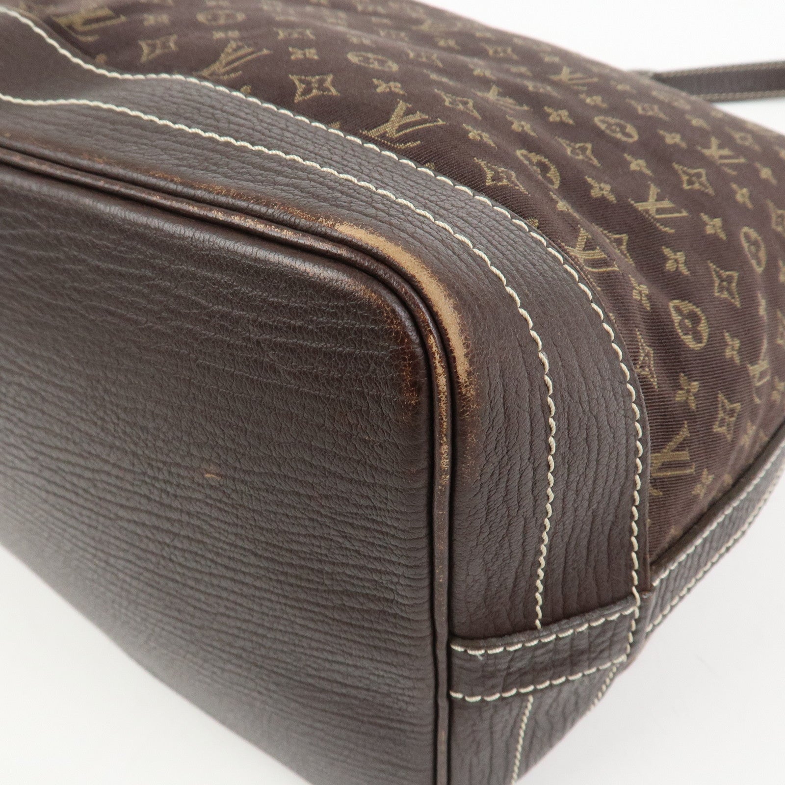 Louis Vuitton Monogram Mini Lin Noe Shoulder Bag Ebene M95229