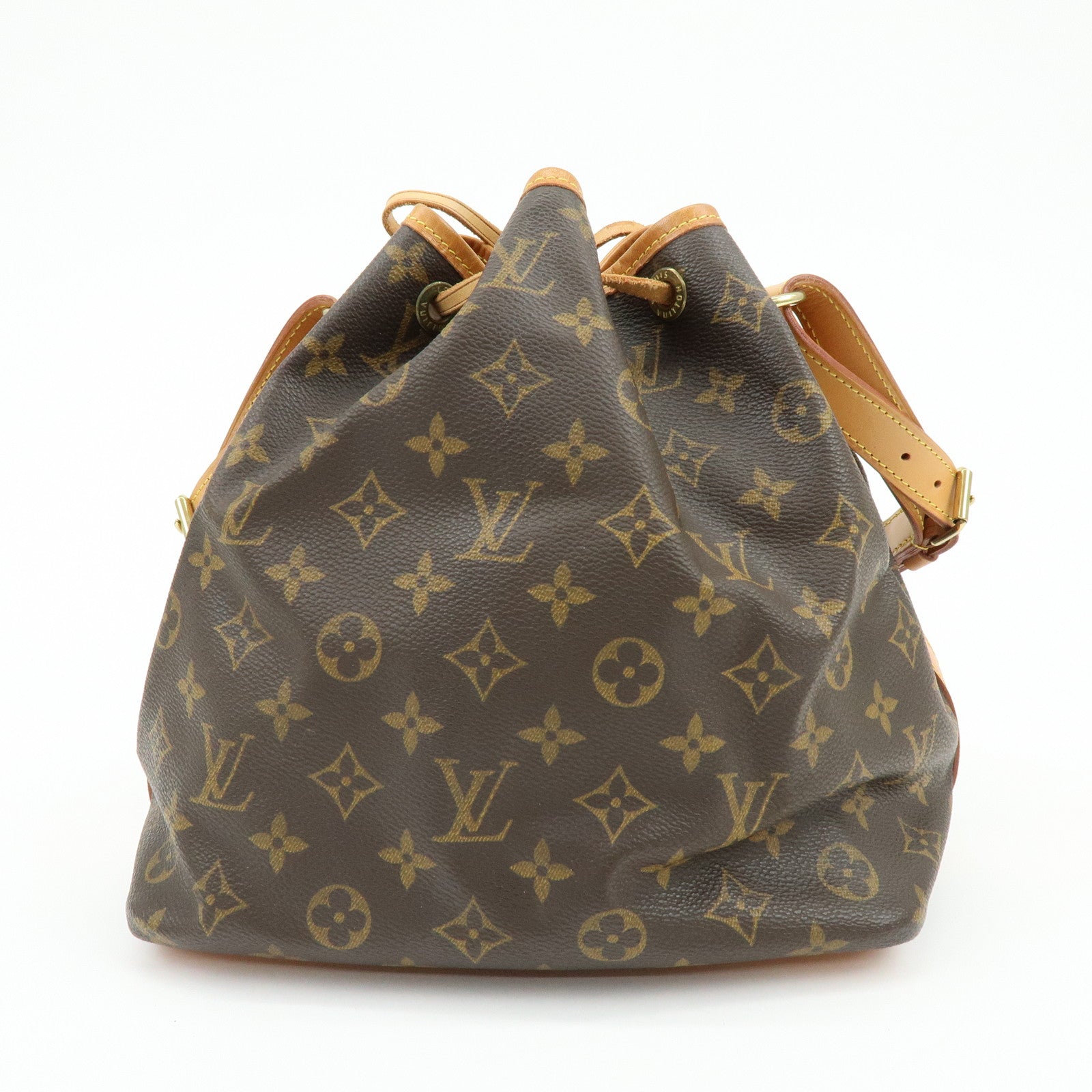 Louis Vuitton Monogram Petit Noe Shoulder Bag Brown M42226