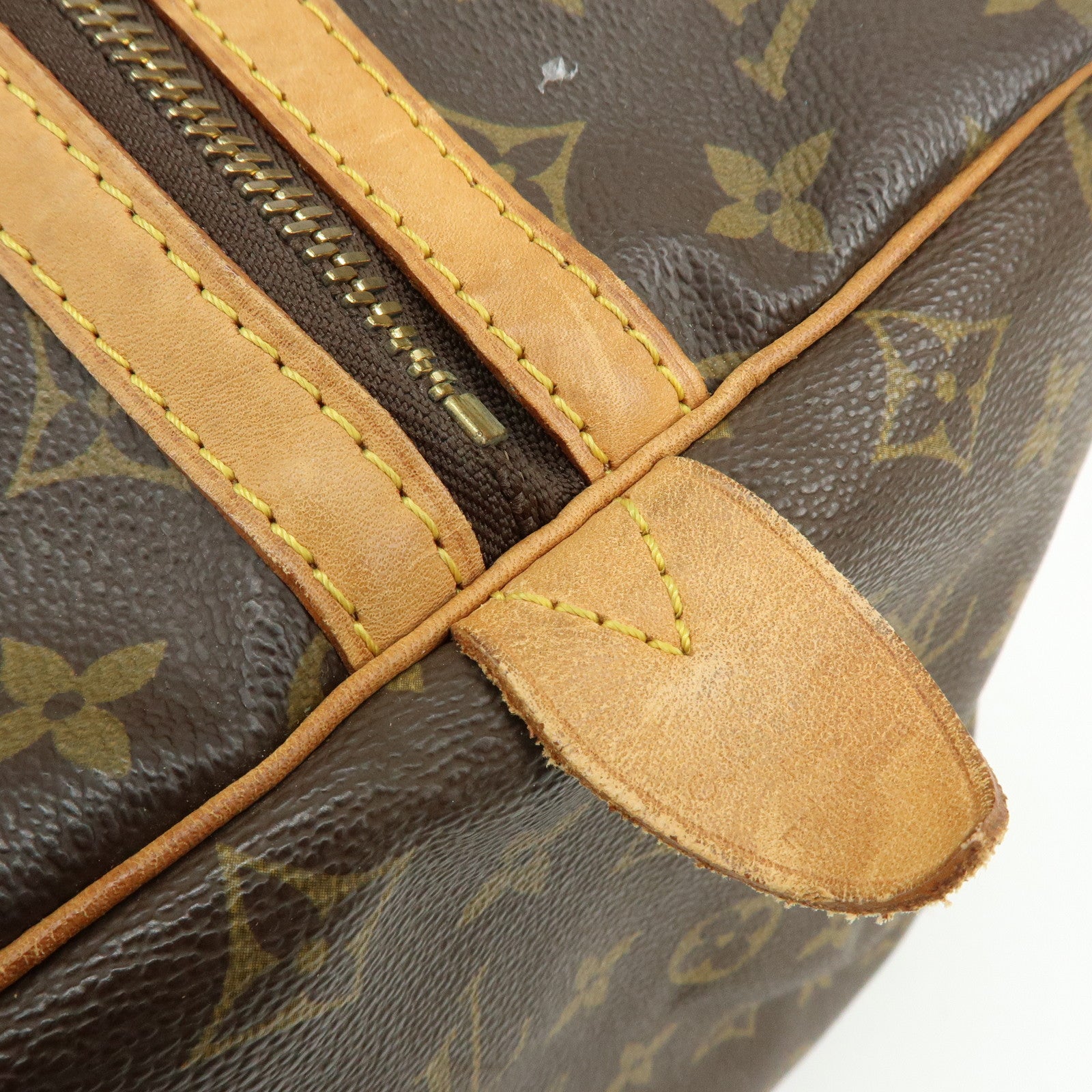 Louis Vuitton Monogram Sac Souple 45 Boston Bag Brown M41624