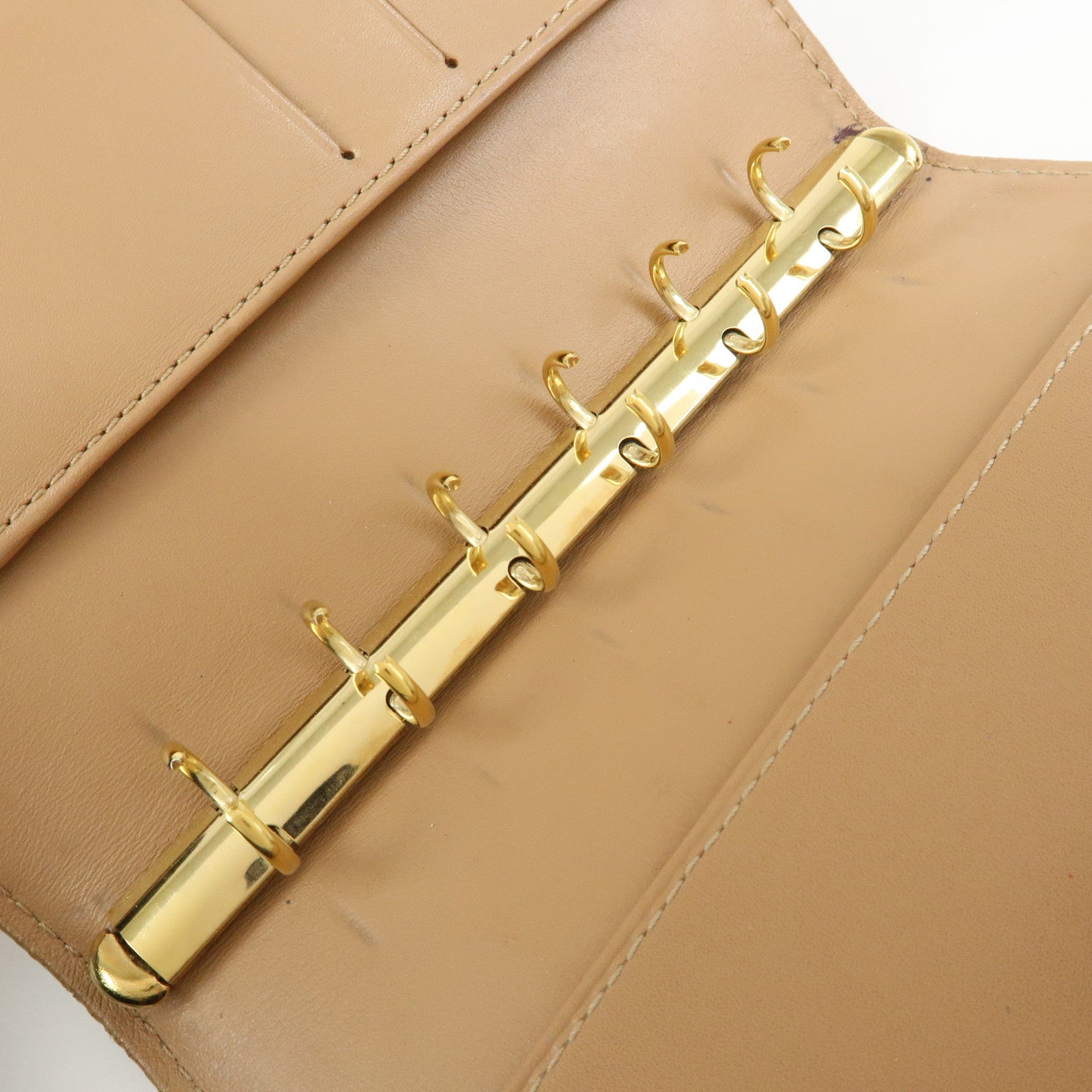 Louis Vuitton Monogram Vernis Agenda PM Planner Cover Beige R21001