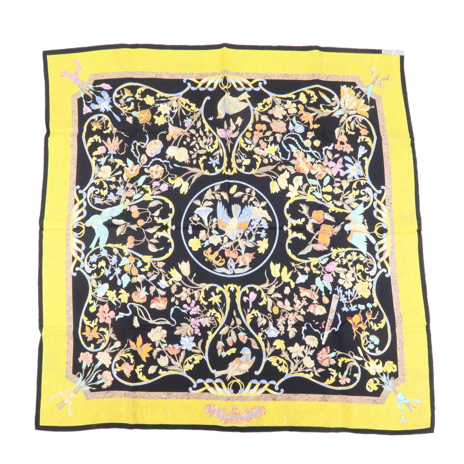 HERMES Carre 90 Silk 100% Scarf PIERRES D' ORIENT ET D' OCCIDENT